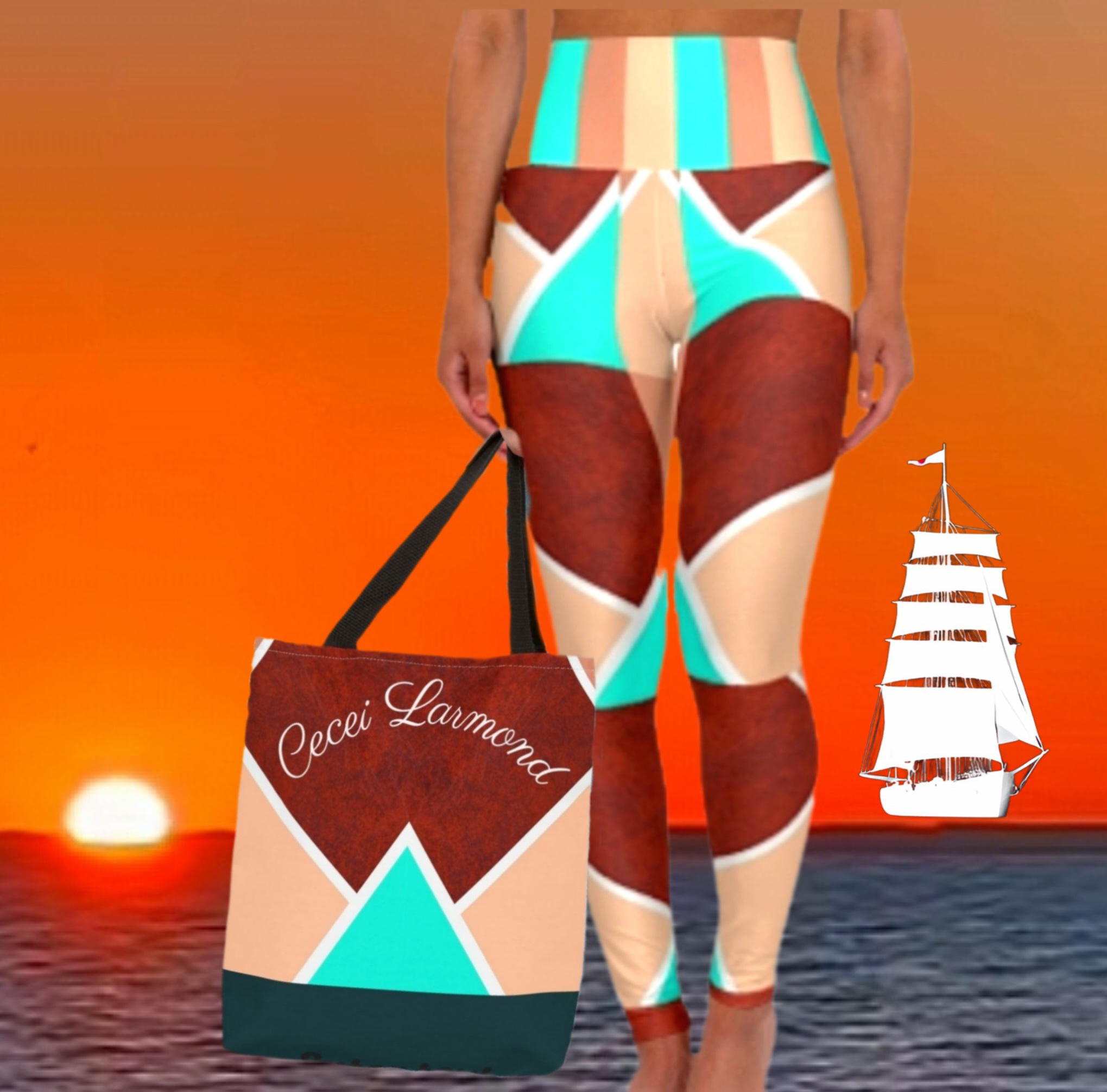 Ce cei Larmond Luxury High Waisted Yoga Leggings Ce cei Larmond Luxury High Waisted Yoga Leggings