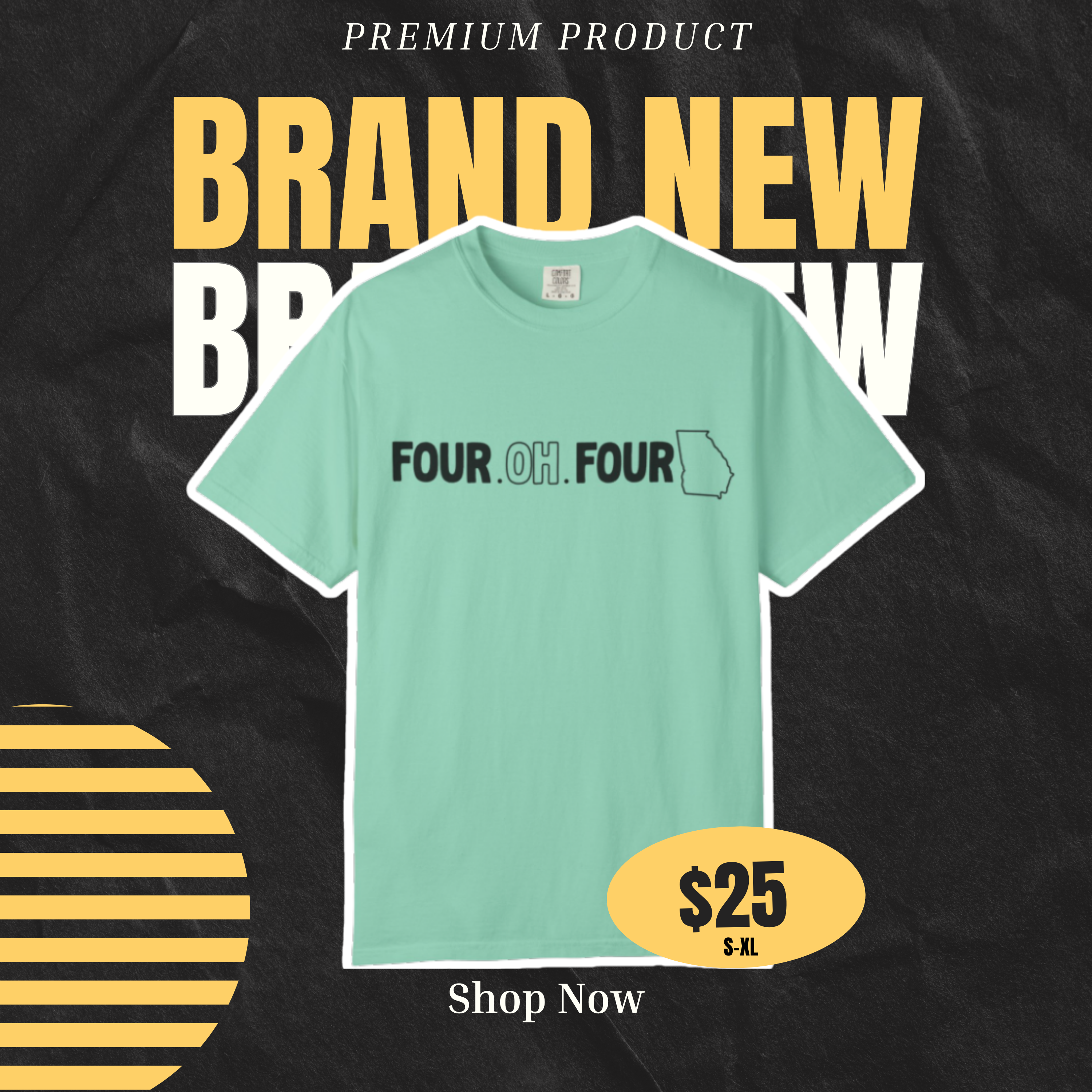 🔥 404 Area Code Atlanta T-Shirt – FOUR.OH.FOUR. ATL Graphic Tee | Georgia Pride Shirt | Unisex Southern Streetwear