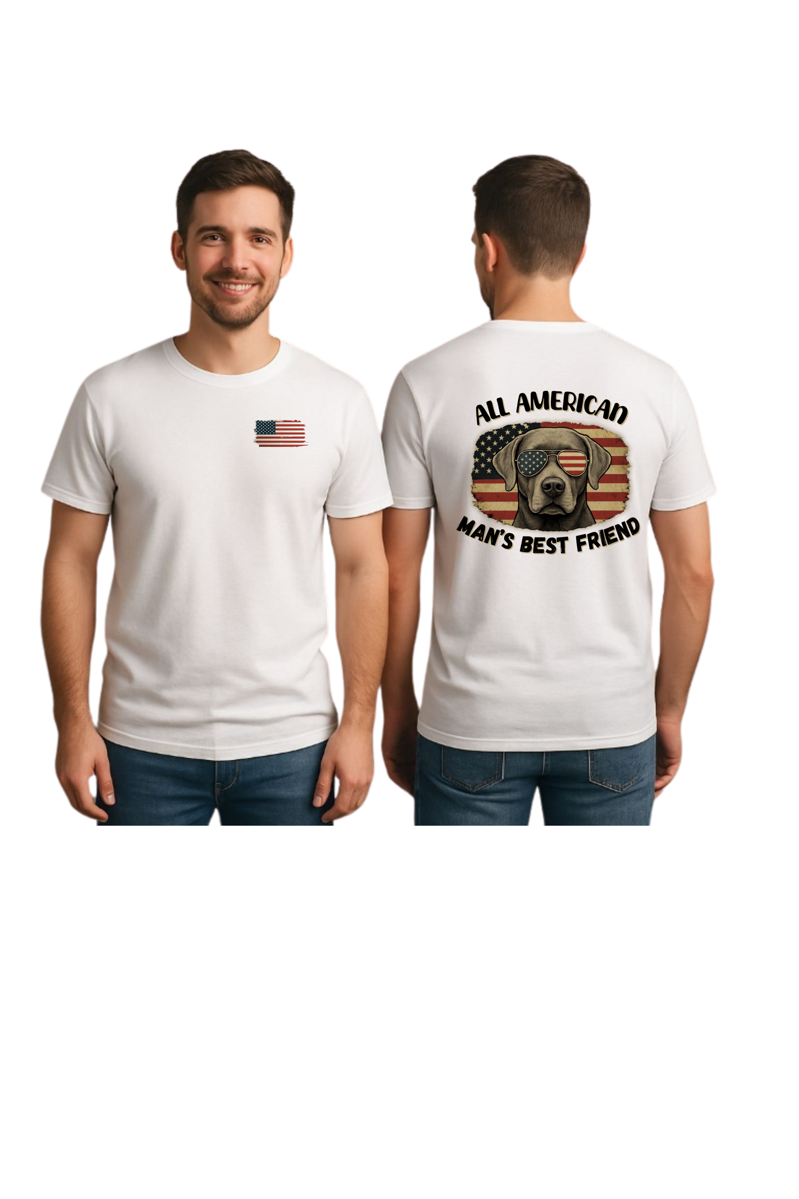 All-American Dog Lover T-Shirt, Unisex Tee, Patriotic Shirt, Gift for Lab Lovers, Fourth of July Apparel, Summer Casual Wear product thumbnail image All-American Dog Lover T-Shirt, Unisex Tee, Patriotic Shirt, Gift for Lab Lovers, Fourth of July Apparel, Summer Casual Wear product thumbnail image