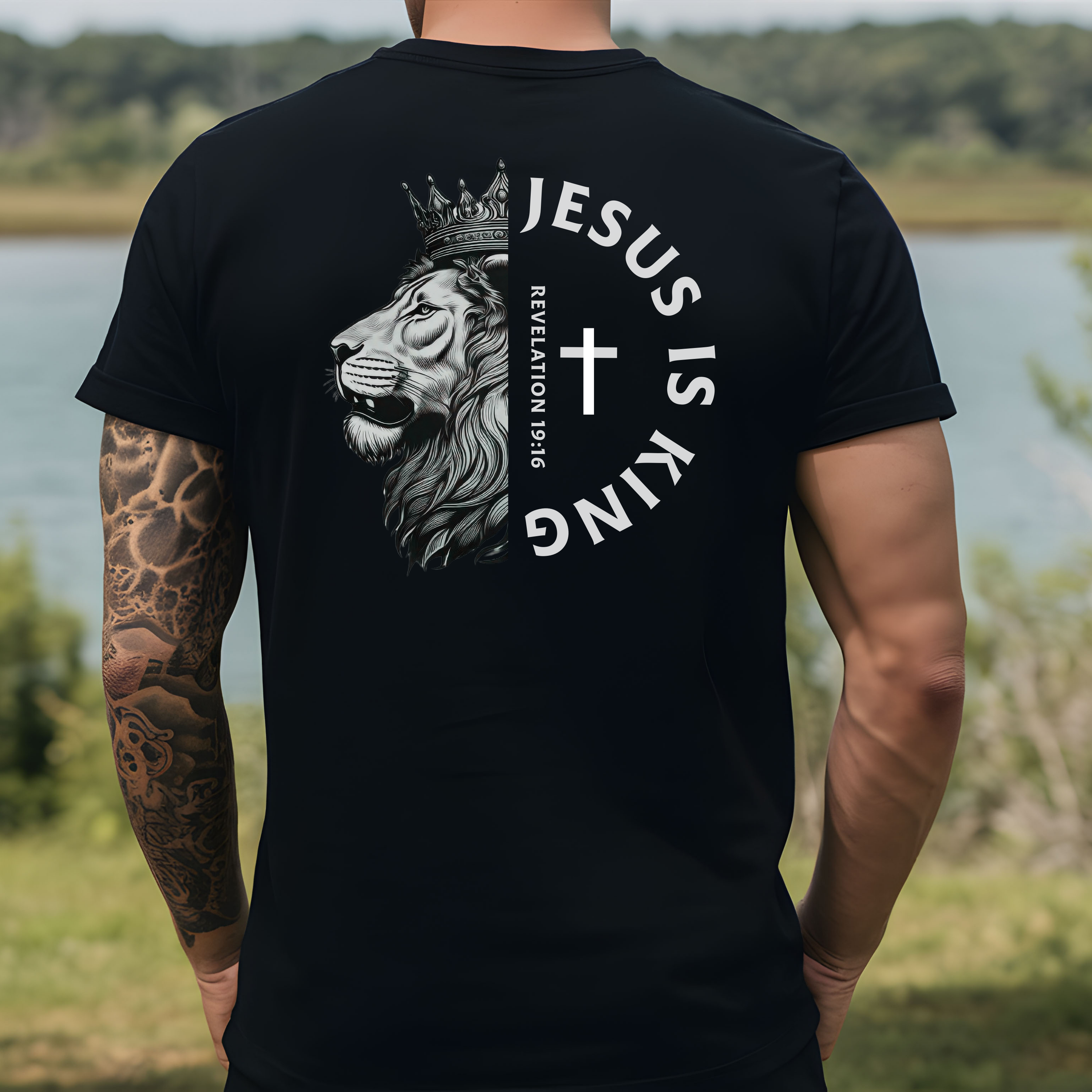 Jesus Is King T-Shirt | Christian Apparel | Unashamed Faith | Names Of God product thumbnail image Jesus Is King T-Shirt | Christian Apparel | Unashamed Faith | Names Of God product thumbnail image