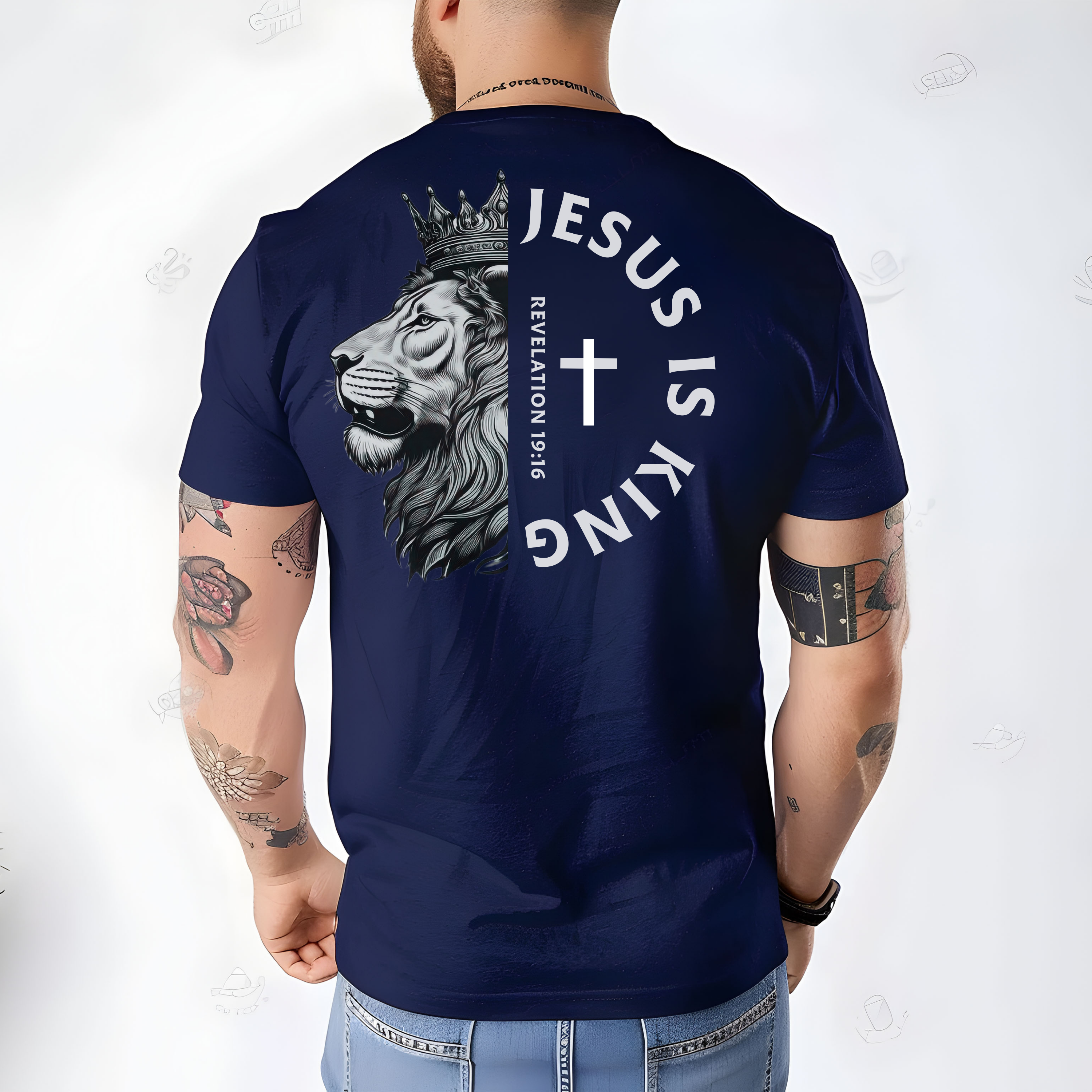 Jesus Is King T-Shirt | Christian Apparel | Unashamed Faith | Names Of God product thumbnail image Jesus Is King T-Shirt | Christian Apparel | Unashamed Faith | Names Of God product thumbnail image