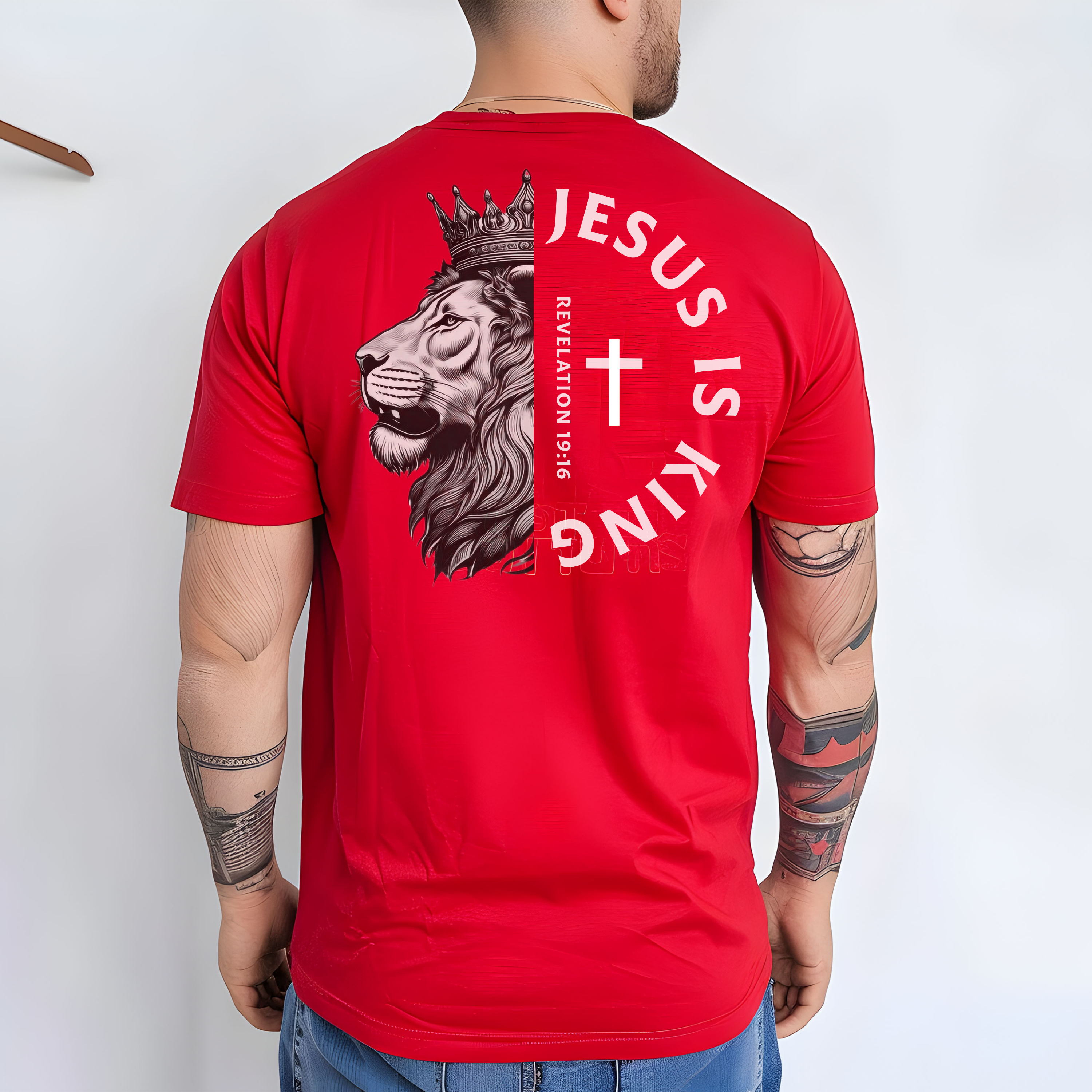 Jesus Is King T-Shirt | Christian Apparel | Unashamed Faith | Names Of God product thumbnail image Jesus Is King T-Shirt | Christian Apparel | Unashamed Faith | Names Of God product thumbnail image