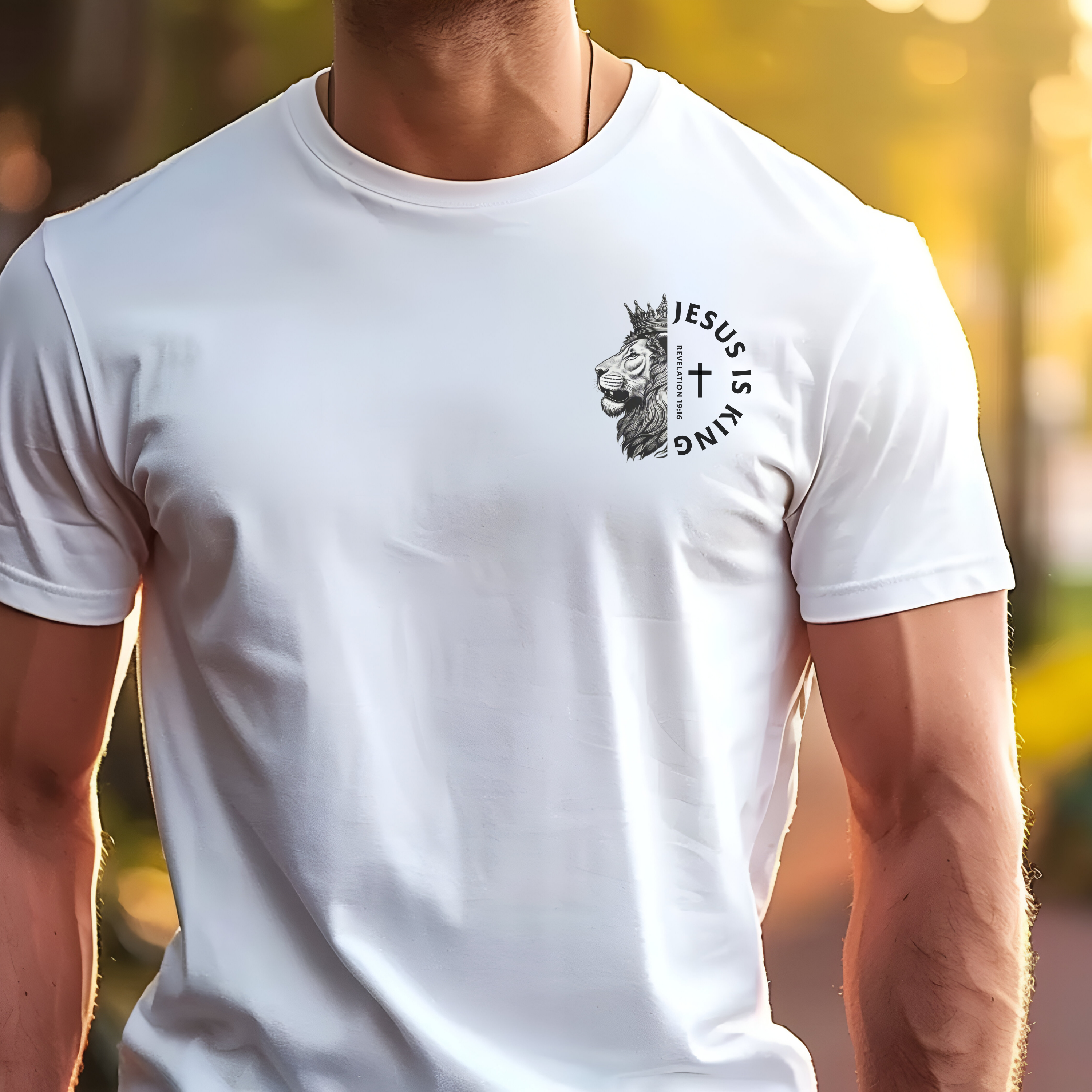 Jesus Is King T-Shirt | Christian Apparel | Unashamed Faith | Names Of God product thumbnail image Jesus Is King T-Shirt | Christian Apparel | Unashamed Faith | Names Of God product thumbnail image