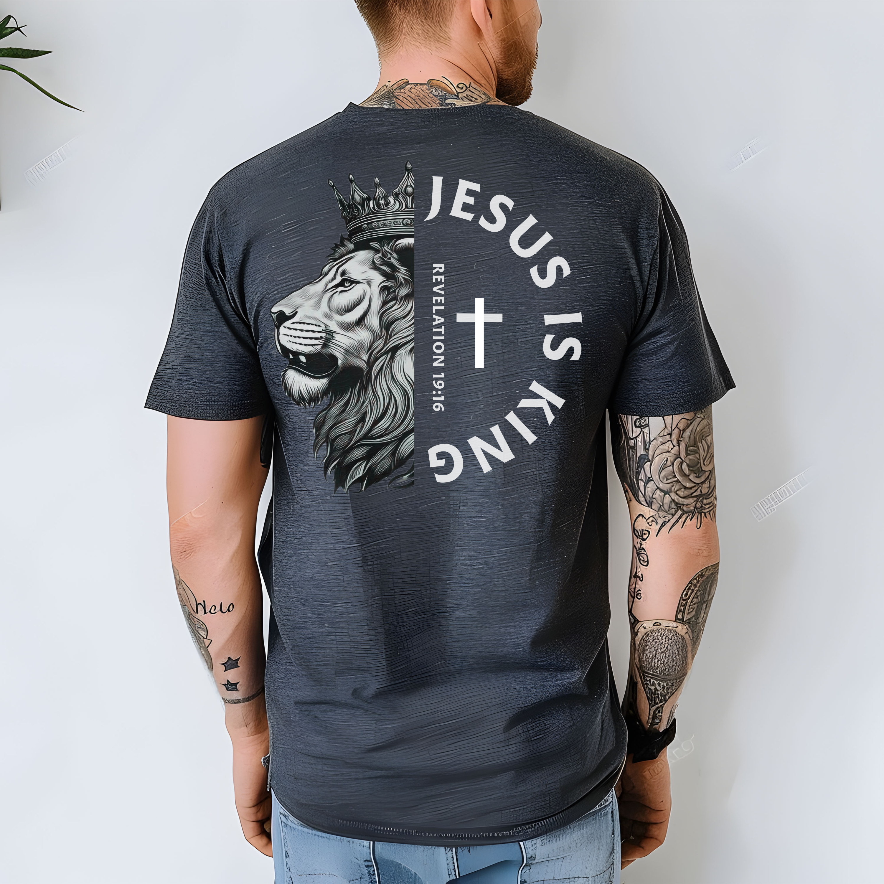 Jesus Is King T-Shirt | Christian Apparel | Unashamed Faith | Names Of God product thumbnail image Jesus Is King T-Shirt | Christian Apparel | Unashamed Faith | Names Of God product thumbnail image