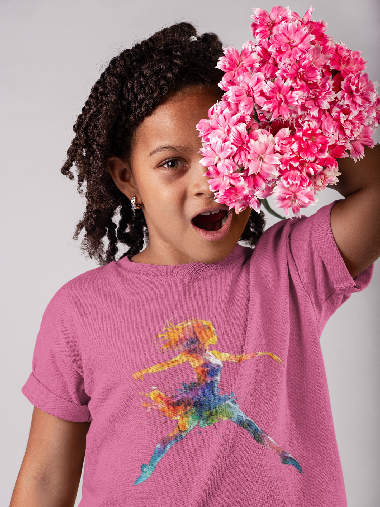 Colorful Dancer Kids Tee | Artistic Dance T-Shirt, Gifts for Young Dancers, Ballet Lover Apparel, Dance Birthday Gift, Kids Cotton Top product thumbnail image