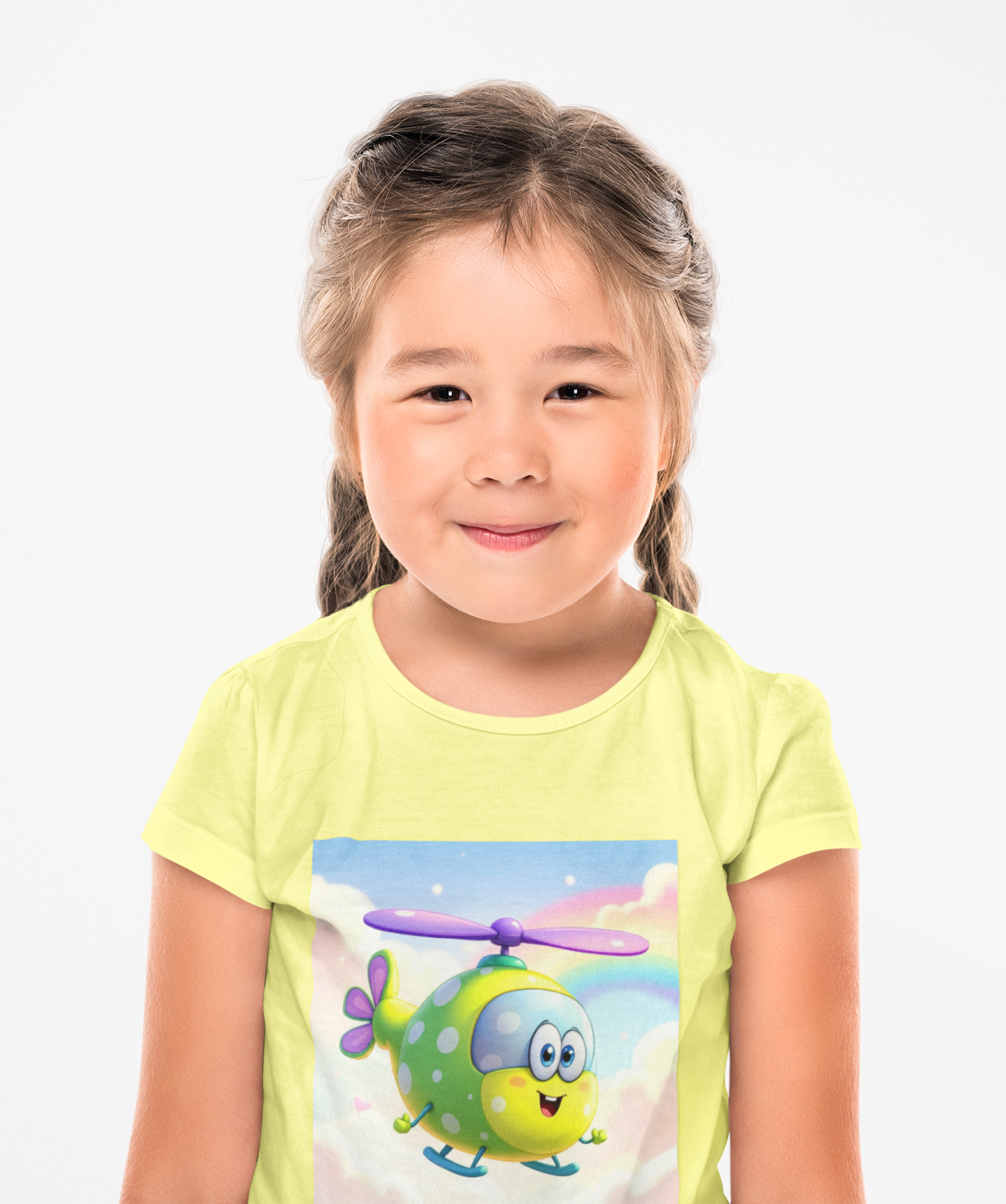 Whimsical Helicopter Toddler Tee, Cute Kids T-Shirt, Birthday Gift, Playtime Apparel, Fun Summer Top, Rainbow Design product thumbnail image