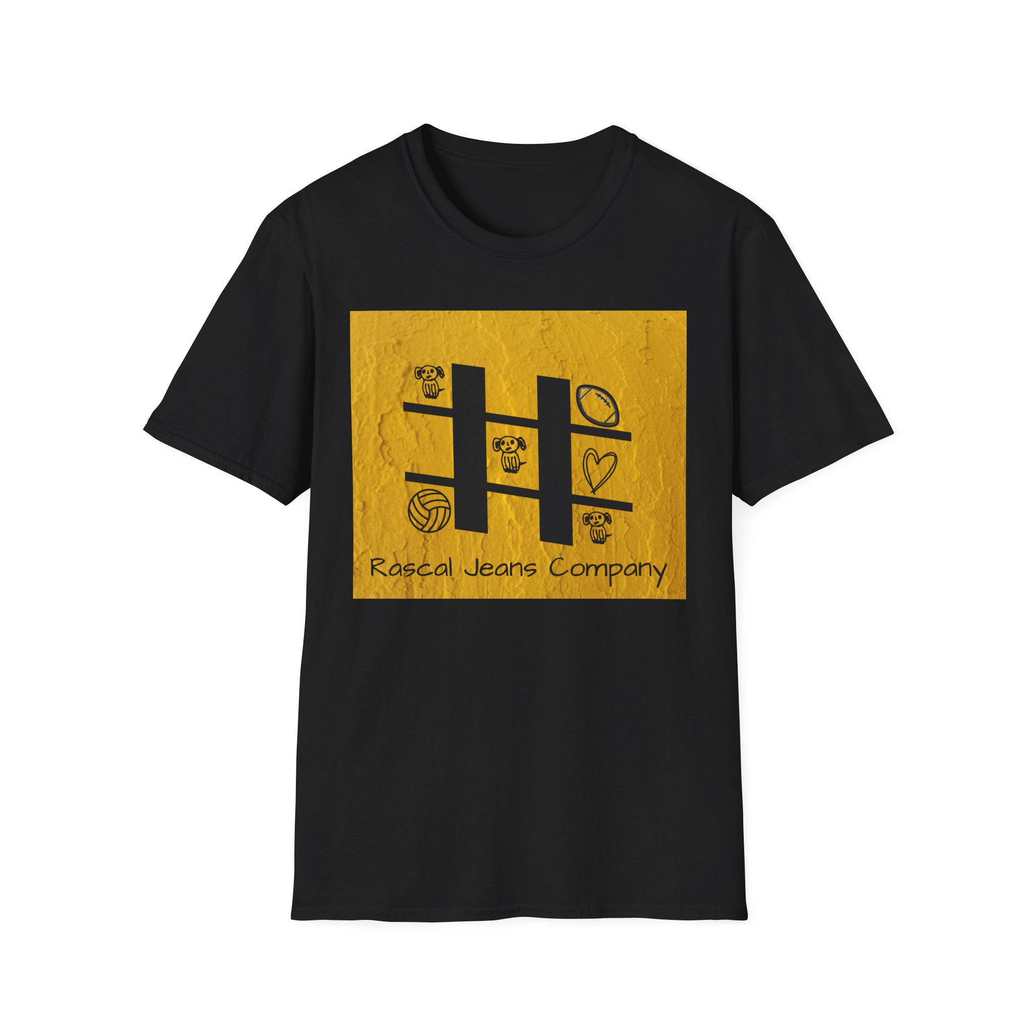 Rascal Jeans Unisex Tic-Tac-Toe Tee Shirt product thumbnail image Rascal Jeans Unisex Tic-Tac-Toe Tee Shirt product thumbnail image