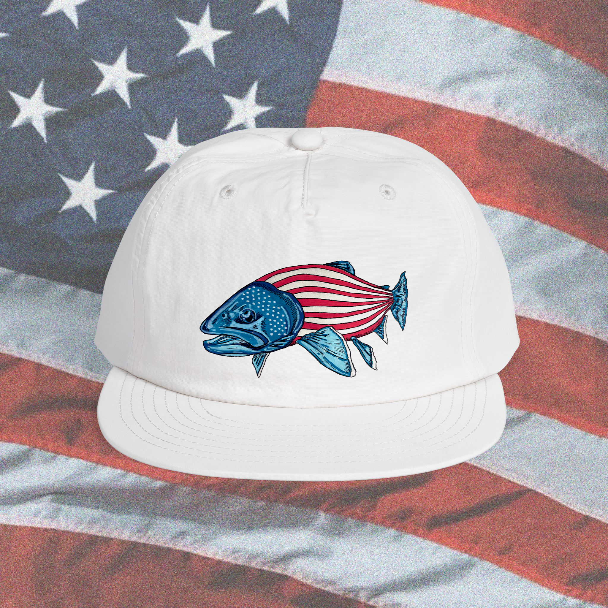 USA Trout Surf Cap (printed) product thumbnail image USA Trout Surf Cap (printed) product thumbnail image