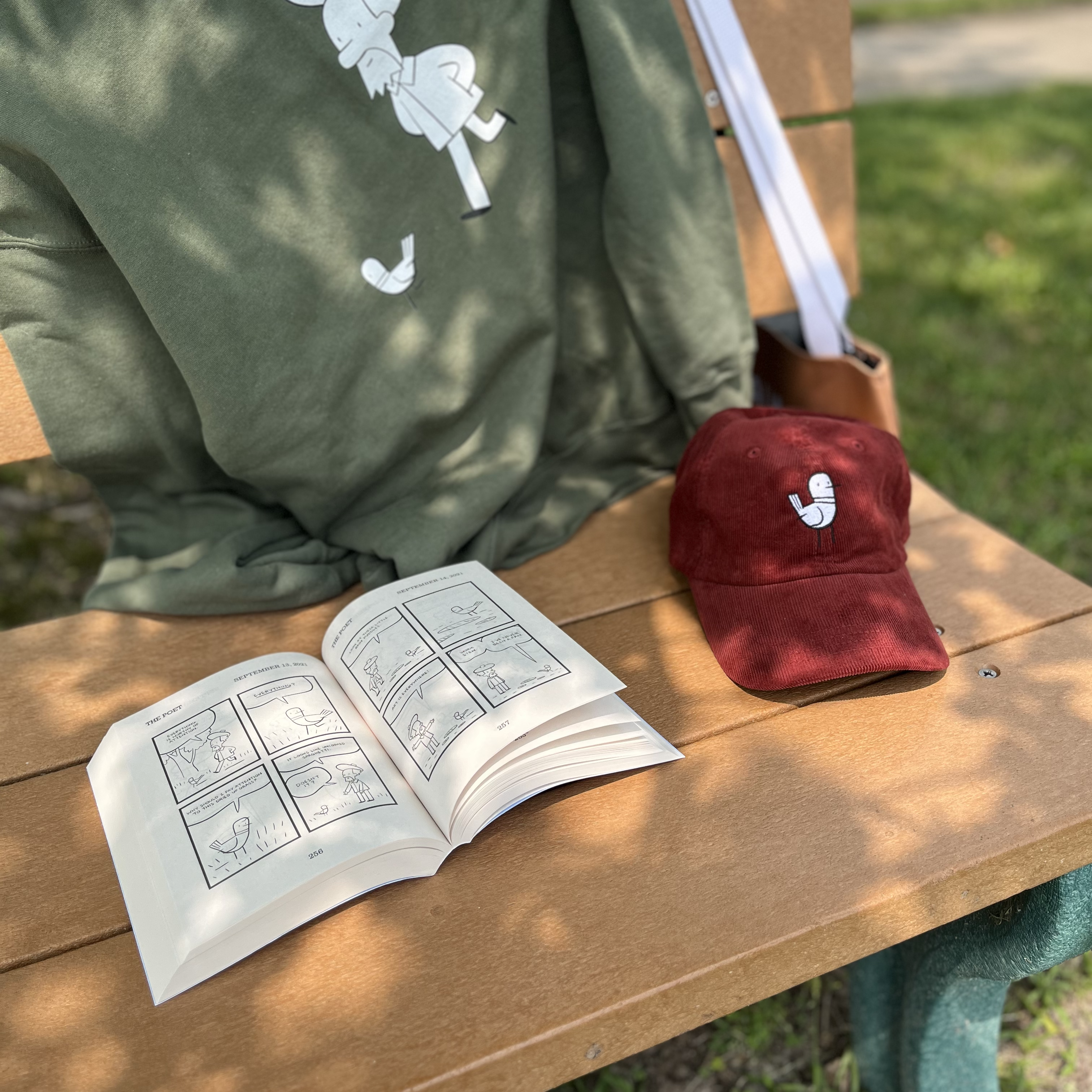 Thinking Cap - Minimalist Corduroy Hat with Embroidered Pigeon product thumbnail image Thinking Cap - Minimalist Corduroy Hat with Embroidered Pigeon product thumbnail image