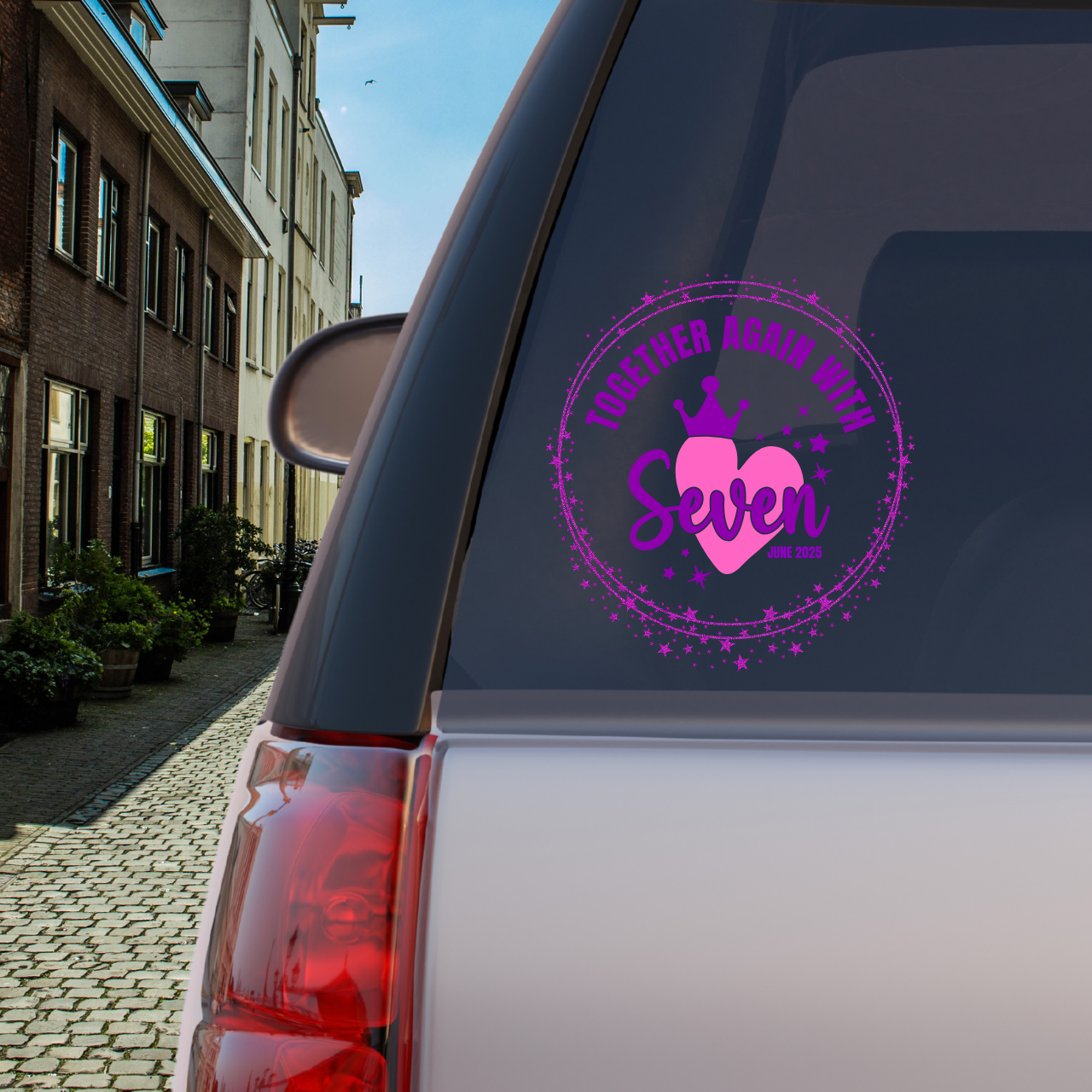 Transparent Outdoor Stickers - Perfect for Car or Laptop Decoration, Gift for ARMY Friends