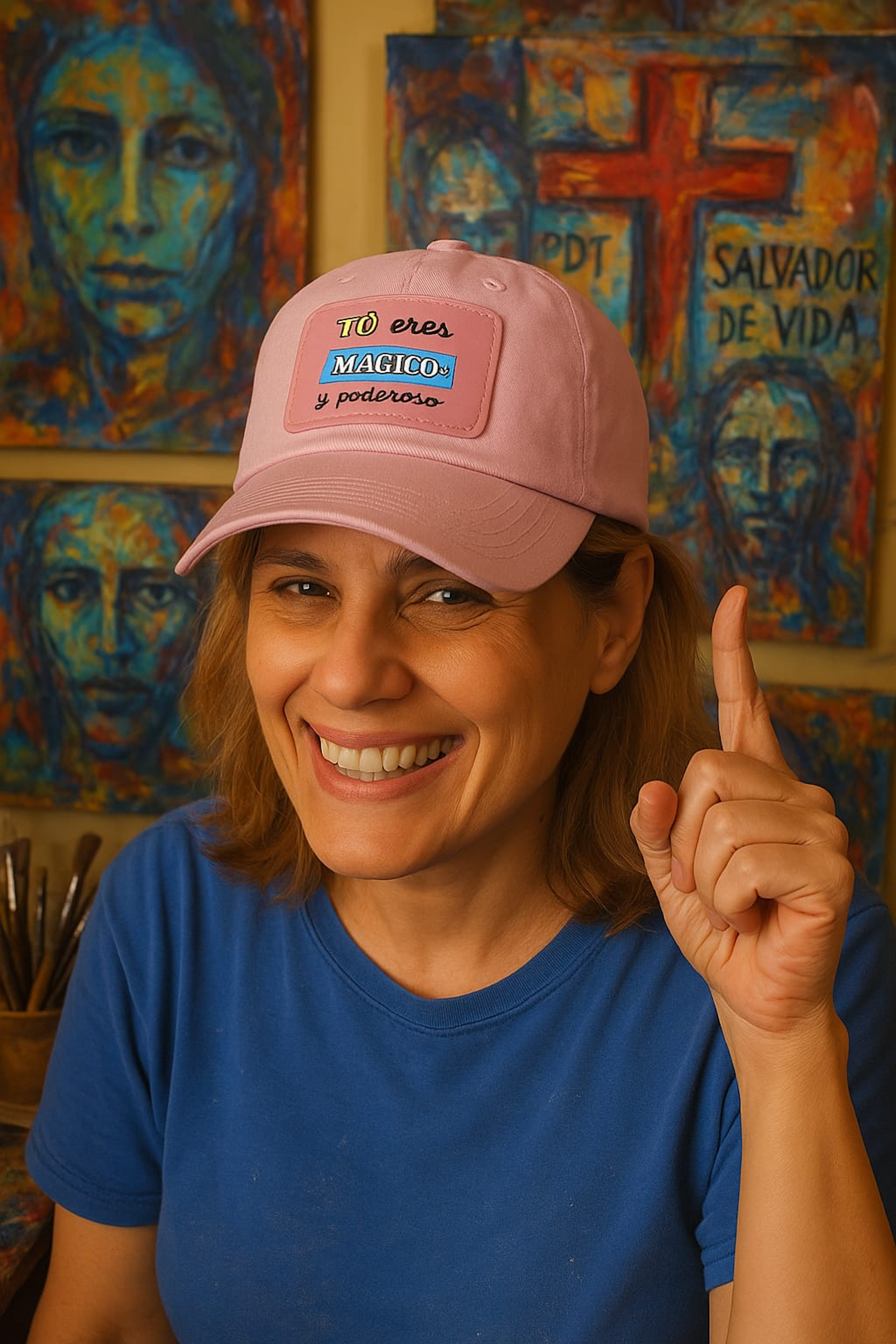 Magical Hat with Leather Patch
