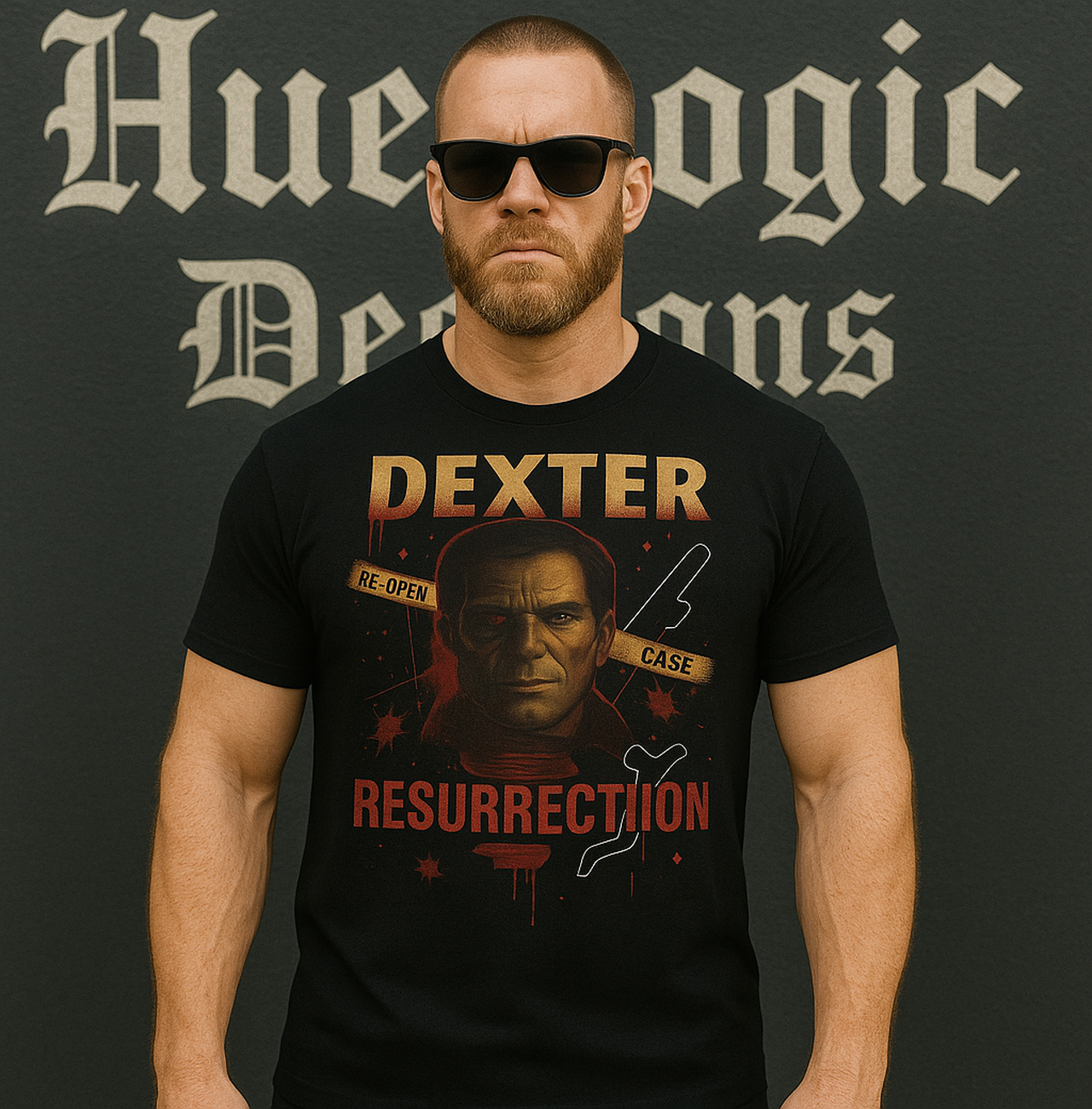 Dexter Resurrection T-Shirt Reopen Case Killer Crime Drama TV Show Fan Tee