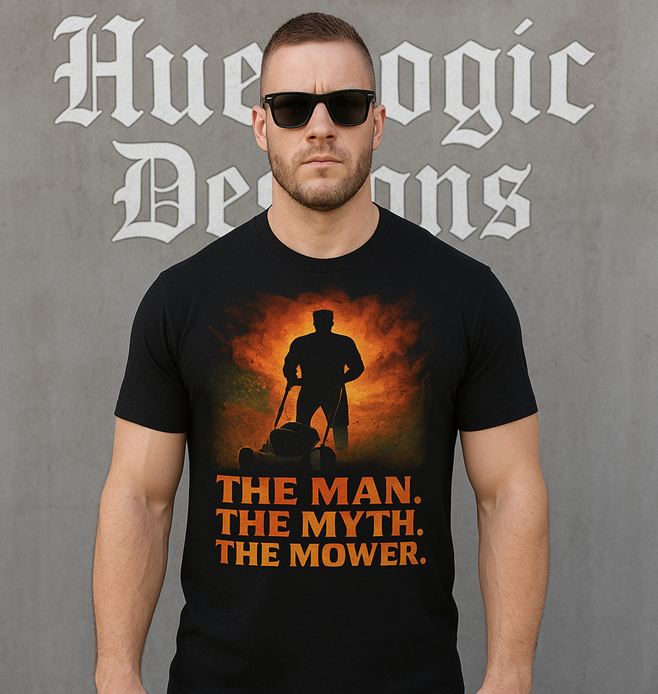 The Man The Myth The Mower Unisex Softstyle T-Shirt, Gardening Gift Shirt, Lawn Care Apparel, Funny Father's Day T-Shirt product thumbnail image