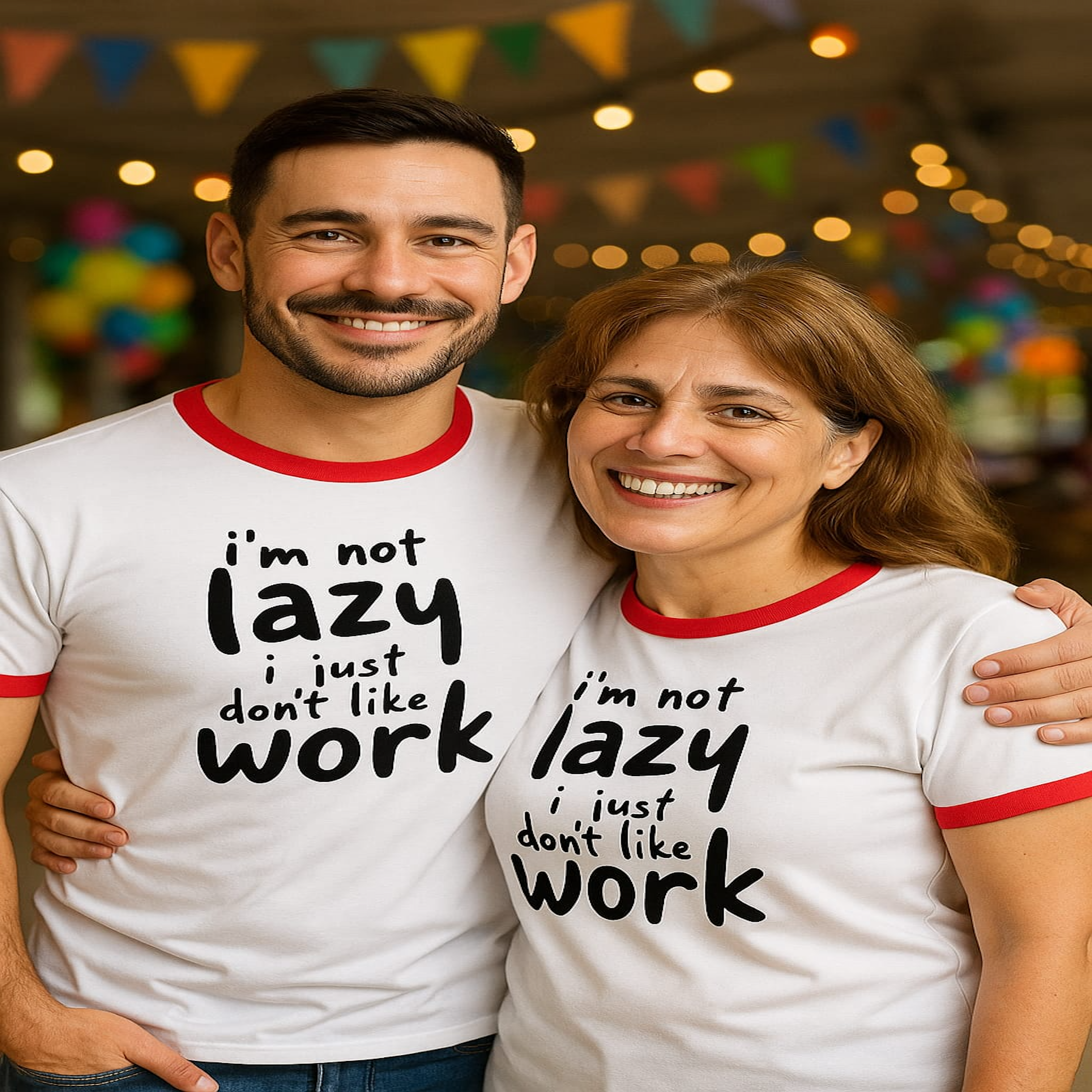 I'm Not Lazy Men's Ringer Tee - Casual Humor Shirt product thumbnail image I'm Not Lazy Men's Ringer Tee - Casual Humor Shirt product thumbnail image