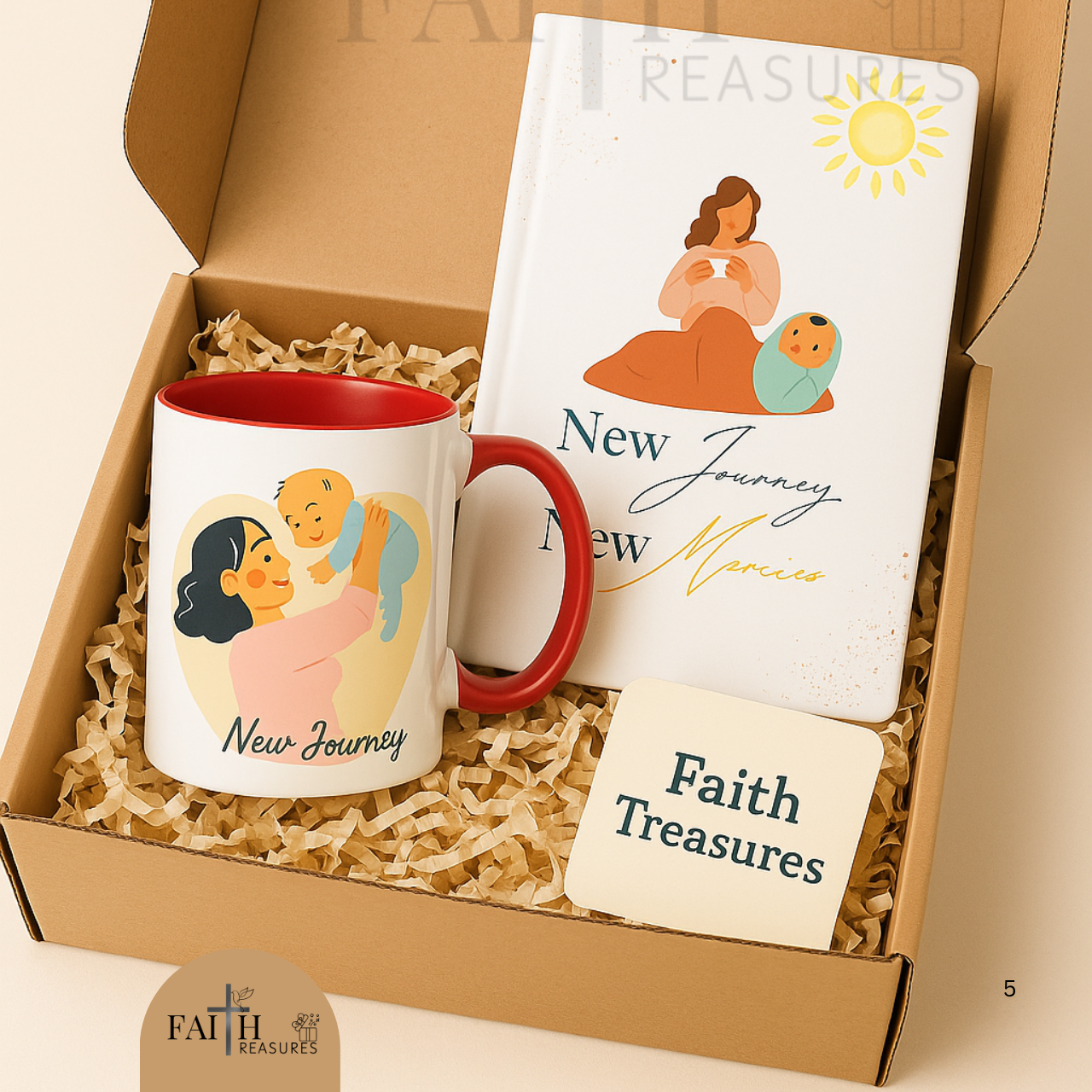 FT Accent Mug for New Moms – Glossy coloured Interior – “New Journey” or “Morning Mercies” Design – Encouraging Gift for Her, Inspirational Gift, Coffee Lover's Mug, Home Office Decor, Unique Kitchenware product thumbnail image FT Accent Mug for New Moms – Glossy coloured Interior – “New Journey” or “Morning Mercies” Design – Encouraging Gift for Her, Inspirational Gift, Coffee Lover's Mug, Home Office Decor, Unique Kitchenware product thumbnail image