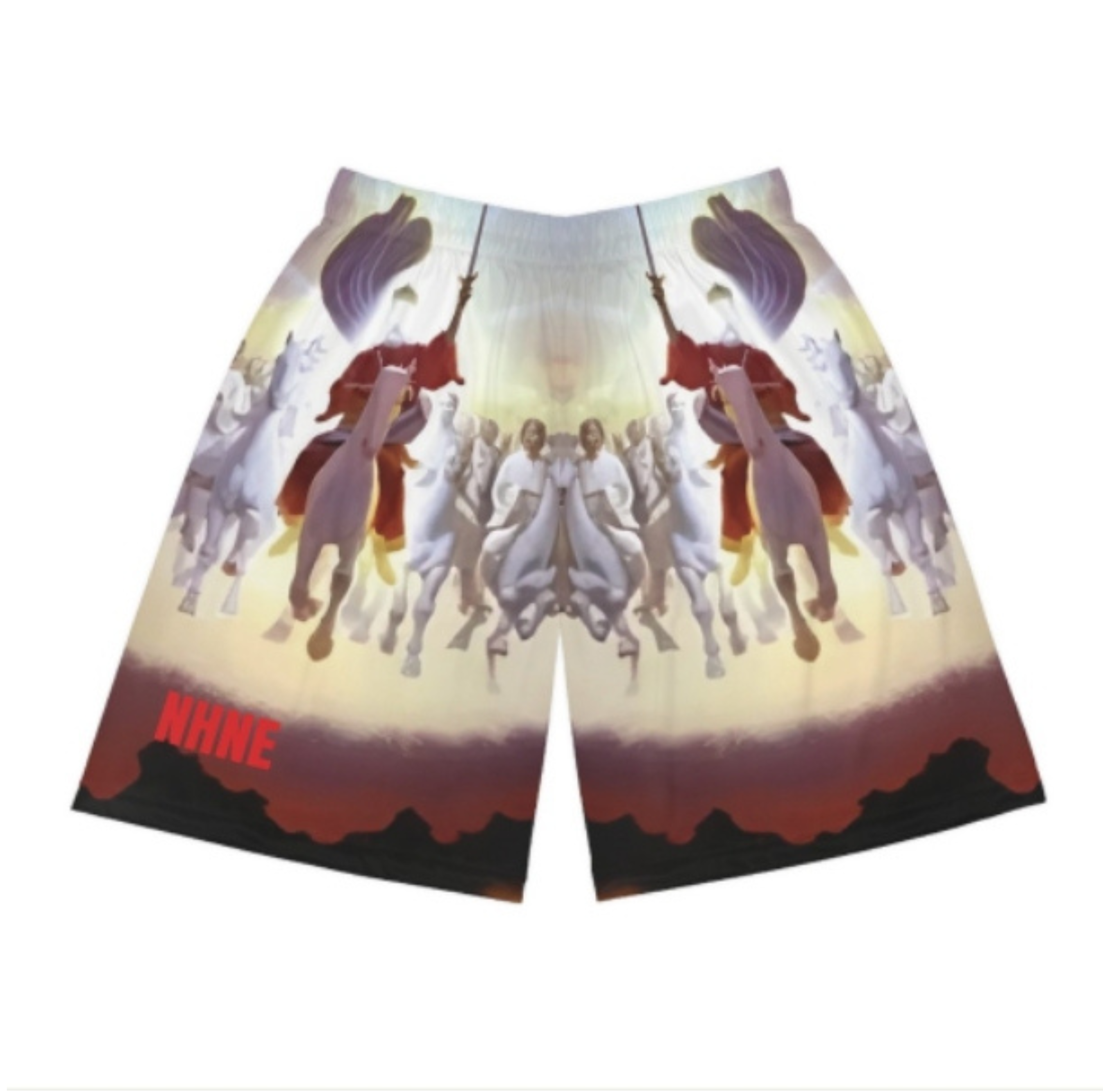 New Heaven New Earth Mens Basketball Shorts (AOP) For Believers Of The Way product thumbnail image New Heaven New Earth Mens Basketball Shorts (AOP) For Believers Of The Way product thumbnail image