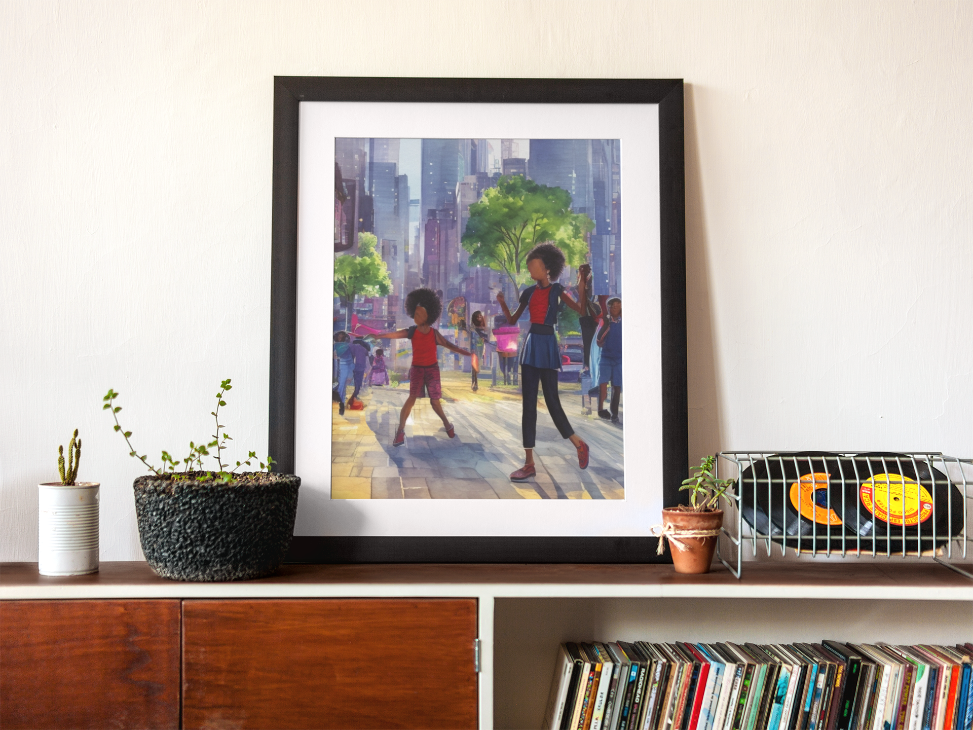 "Dancing in the Street" Urban Art Poster  product thumbnail image