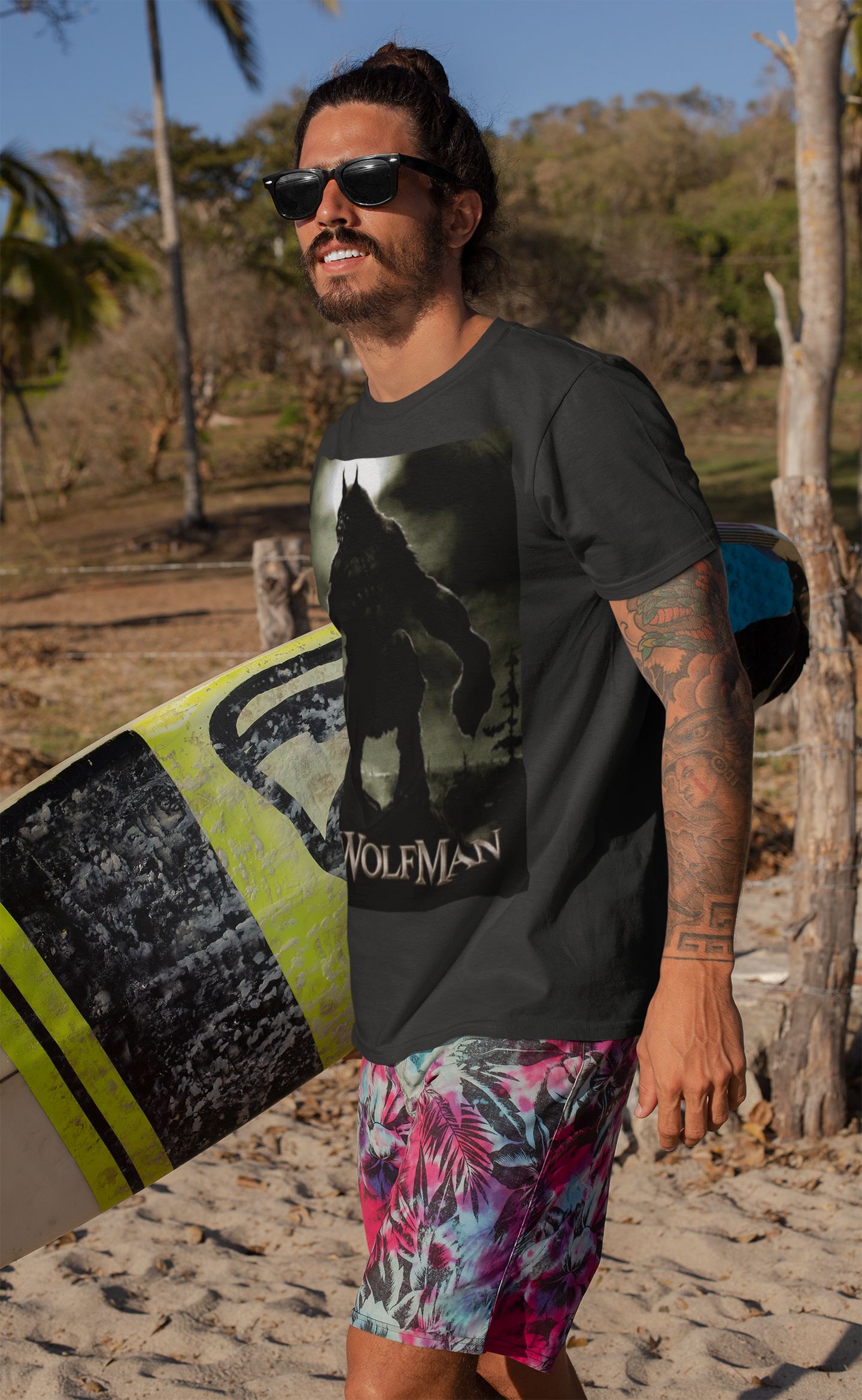 Wolfman Graphic Unisex T-Shirt - Vintage Horror Tee & Spooky Halloween Apparel for Monster Lovers product thumbnail image Wolfman Graphic Unisex T-Shirt - Vintage Horror Tee & Spooky Halloween Apparel for Monster Lovers product thumbnail image
