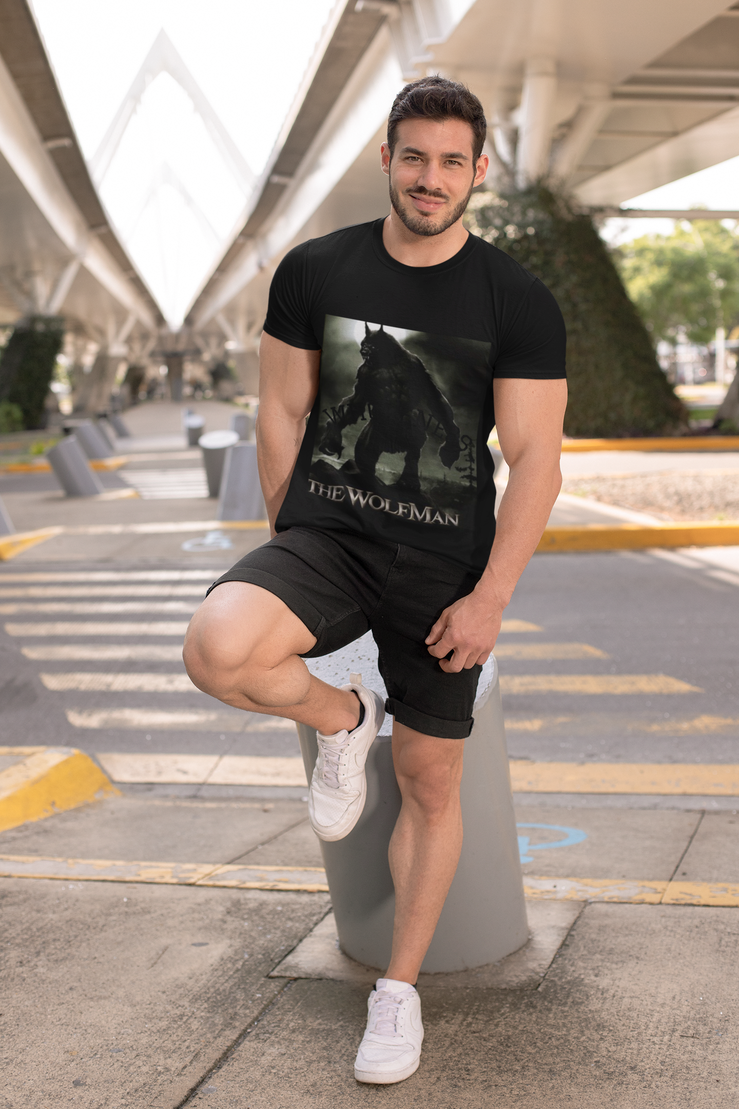 Wolfman Graphic Unisex T-Shirt - Vintage Horror Tee & Spooky Halloween Apparel for Monster Lovers product thumbnail image Wolfman Graphic Unisex T-Shirt - Vintage Horror Tee & Spooky Halloween Apparel for Monster Lovers product thumbnail image