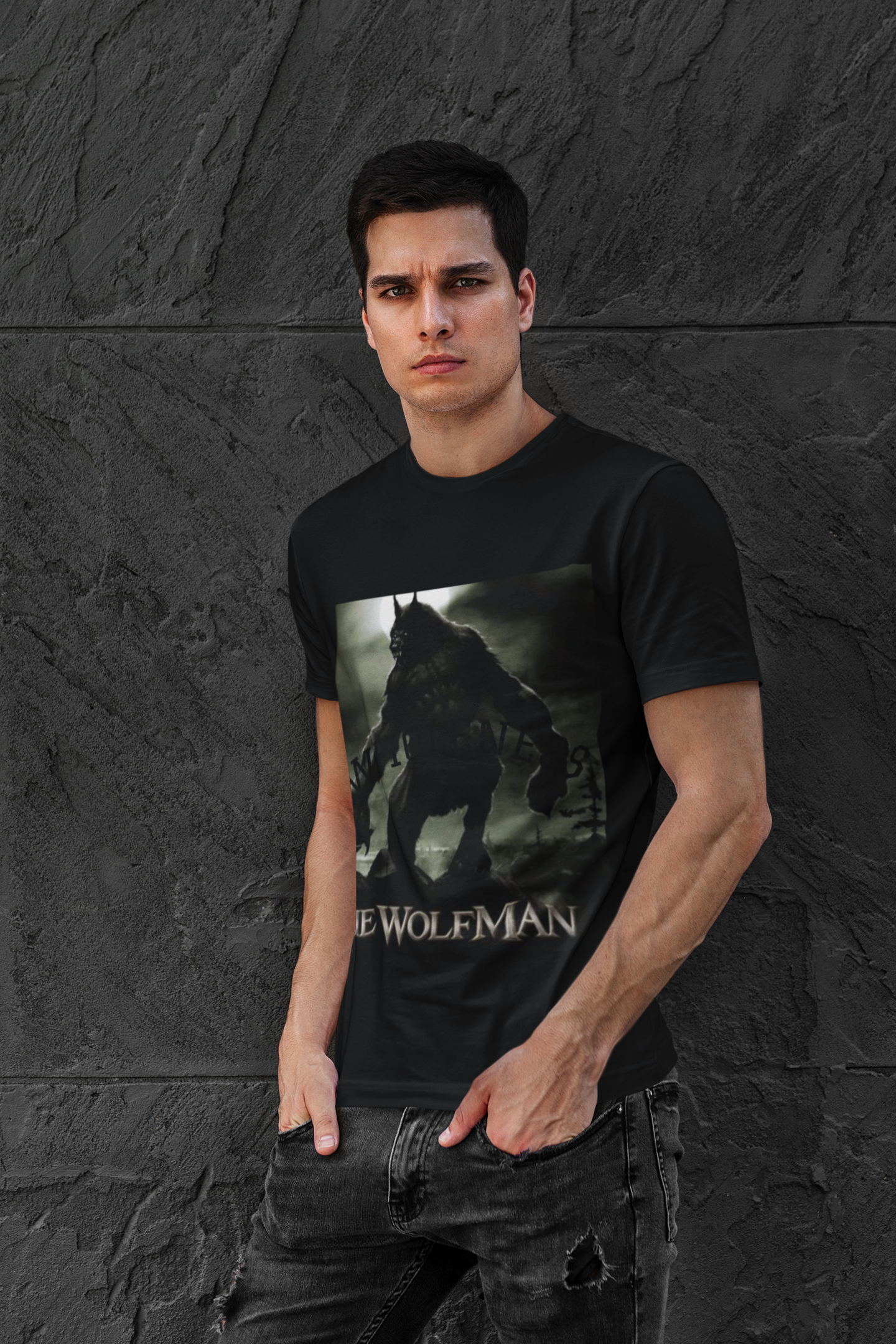 Wolfman Graphic Unisex T-Shirt - Vintage Horror Tee &amp; Spooky Halloween Apparel for Monster Lovers product thumbnail image