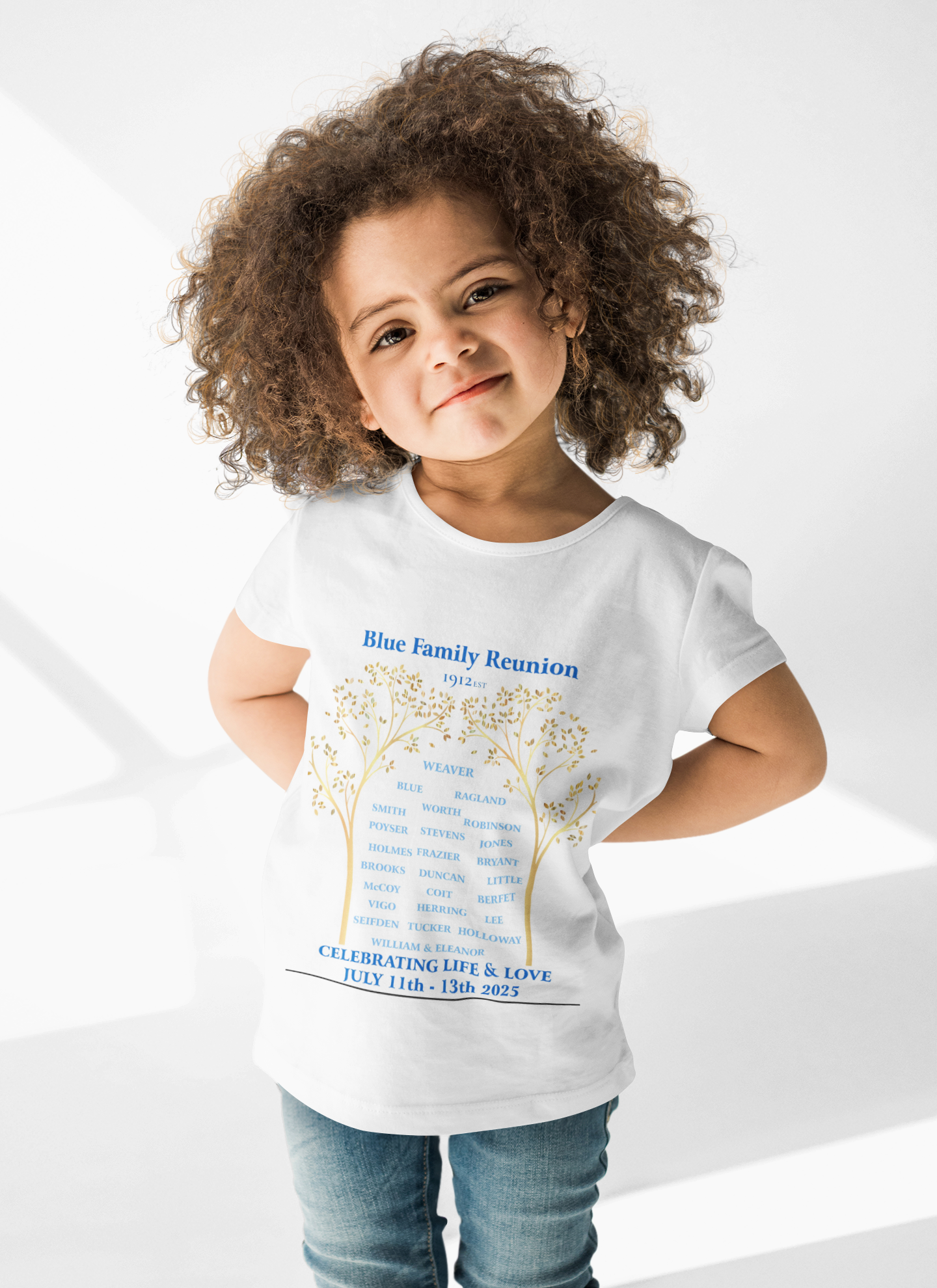 Family Reunion Kids Tee, Personalized Reunion T-Shirt, Summer Celebration Shirt, Kids Softstyle Tee for Events, Family Gathering Apparel