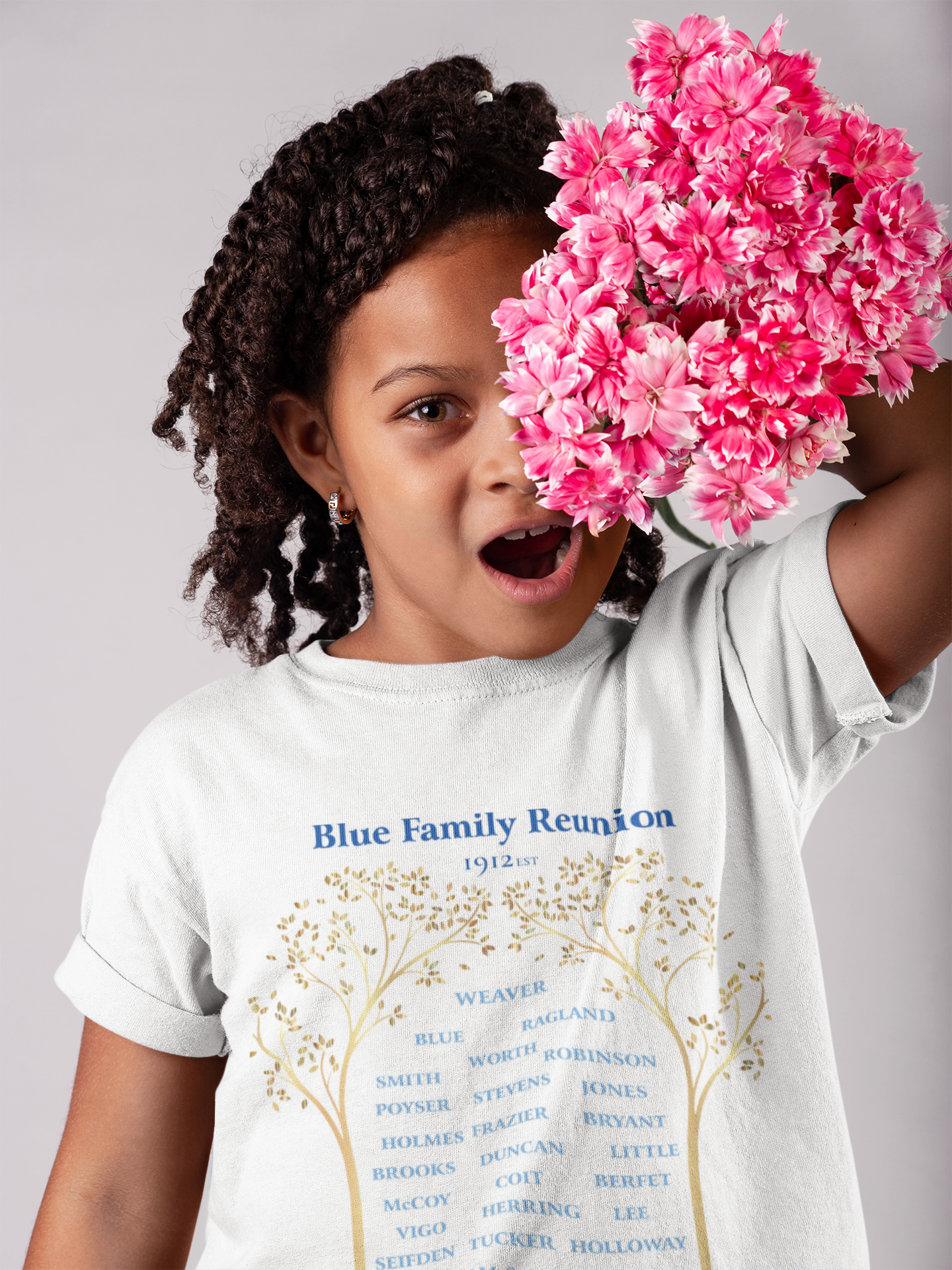 Family Reunion Kids Tee, Personalized Reunion T-Shirt, Summer Celebration Shirt, Kids Softstyle Tee for Events, Family Gathering Apparel product thumbnail image