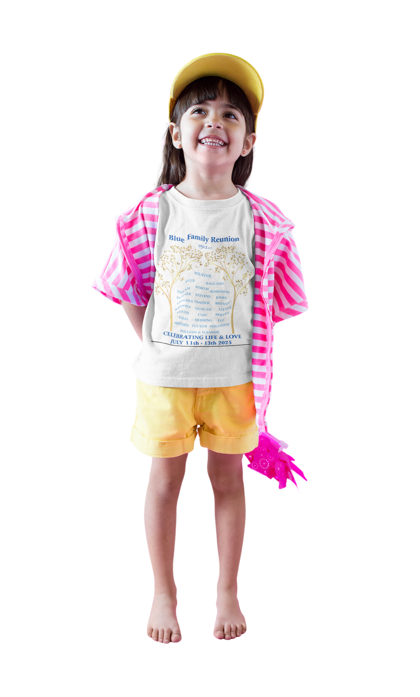 Family Reunion Kids Tee, Personalized Reunion T-Shirt, Summer Celebration Shirt, Kids Softstyle Tee for Events, Family Gathering Apparel product thumbnail image