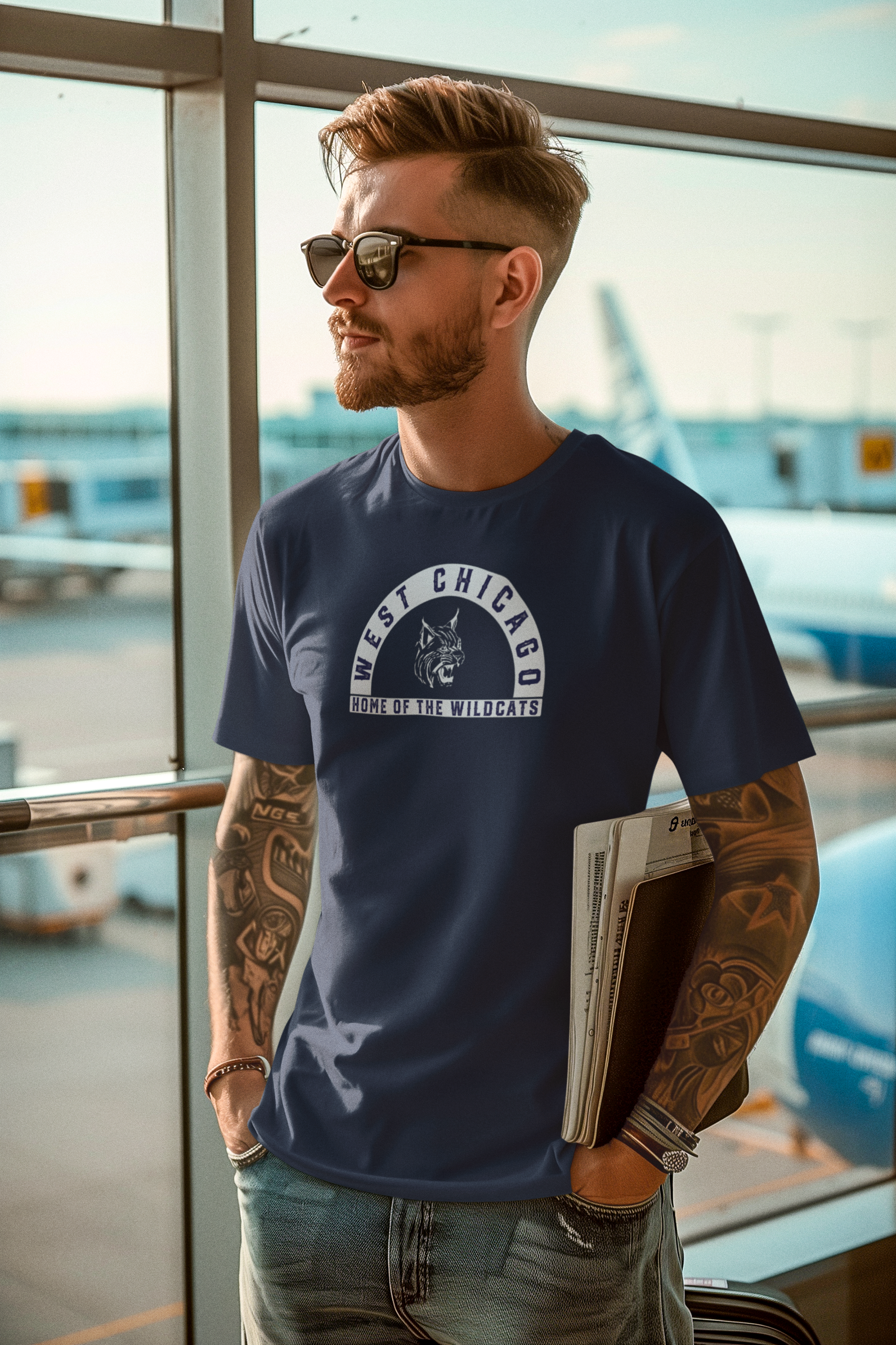 West Chicago Wildcats Lightweight Fashion Tee, College Apparel, Sports Fan Shirt, Vintage Style Tee, Gift for Alumni product thumbnail image West Chicago Wildcats Lightweight Fashion Tee, College Apparel, Sports Fan Shirt, Vintage Style Tee, Gift for Alumni product thumbnail image
