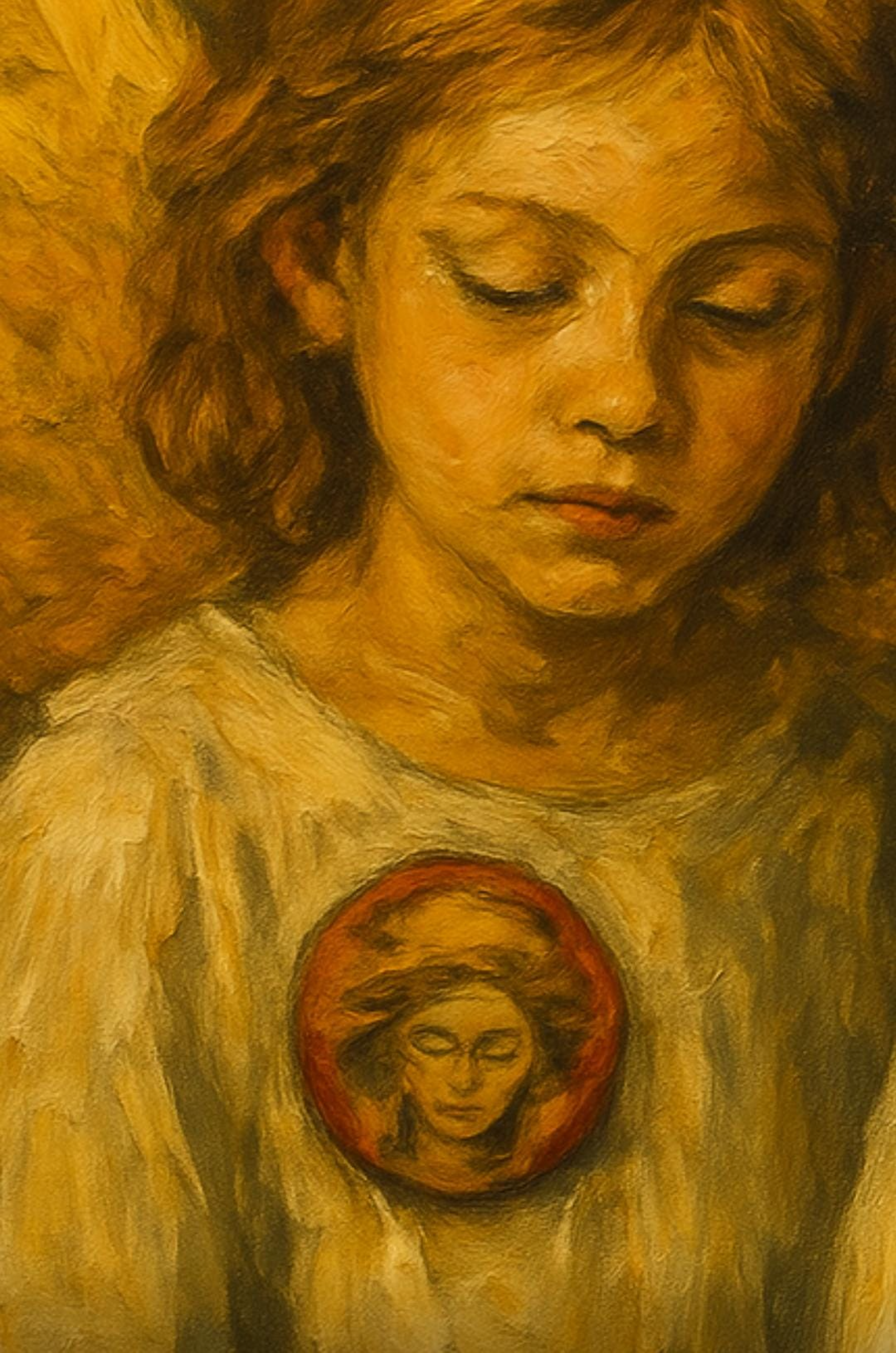 The Grumpy Angel Custom Art Pin product thumbnail image The Grumpy Angel Custom Art Pin product thumbnail image
