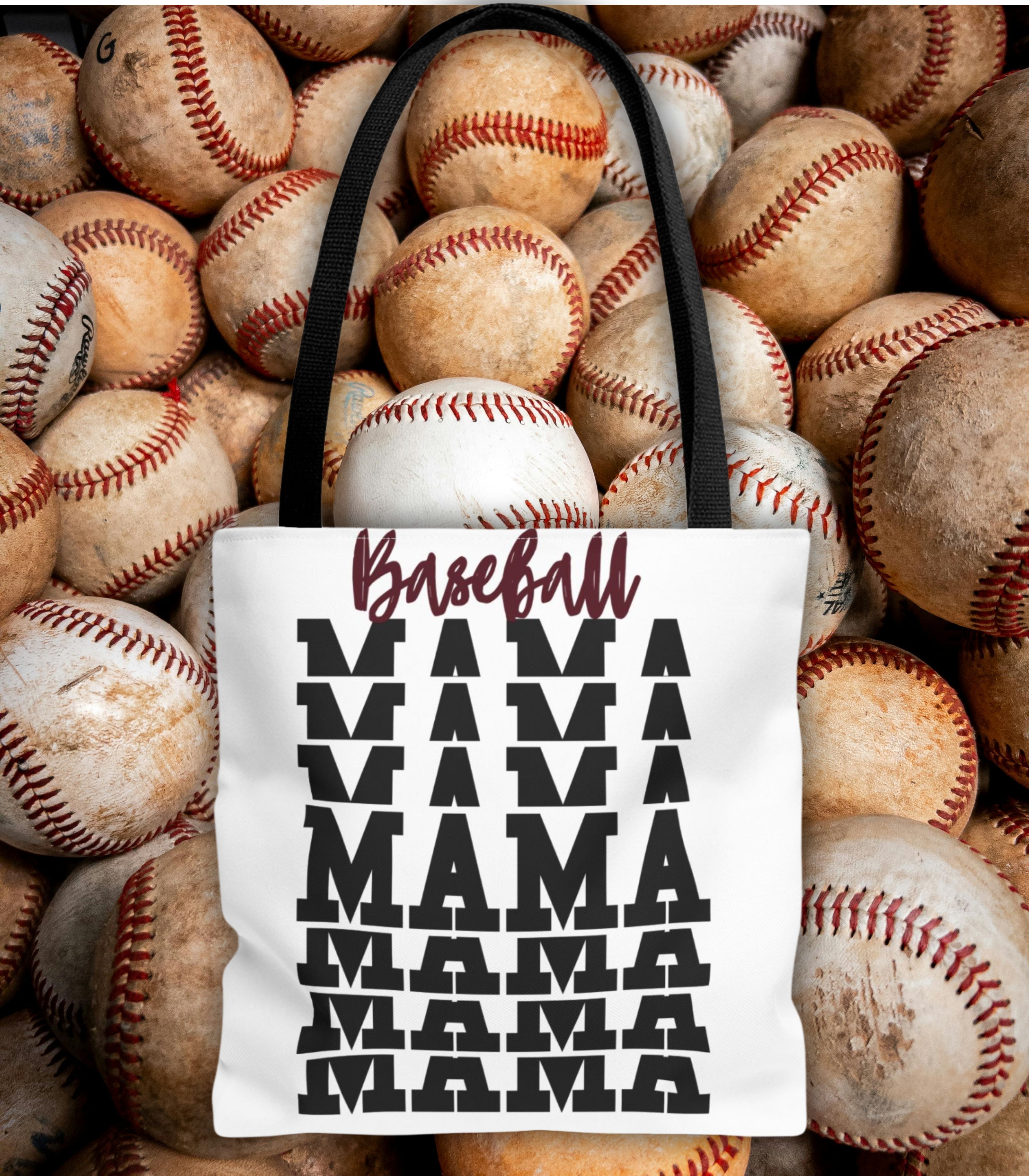 Baseball Mama Tote Bag - Stylish &amp; Functional Bag for Sports Moms product thumbnail image