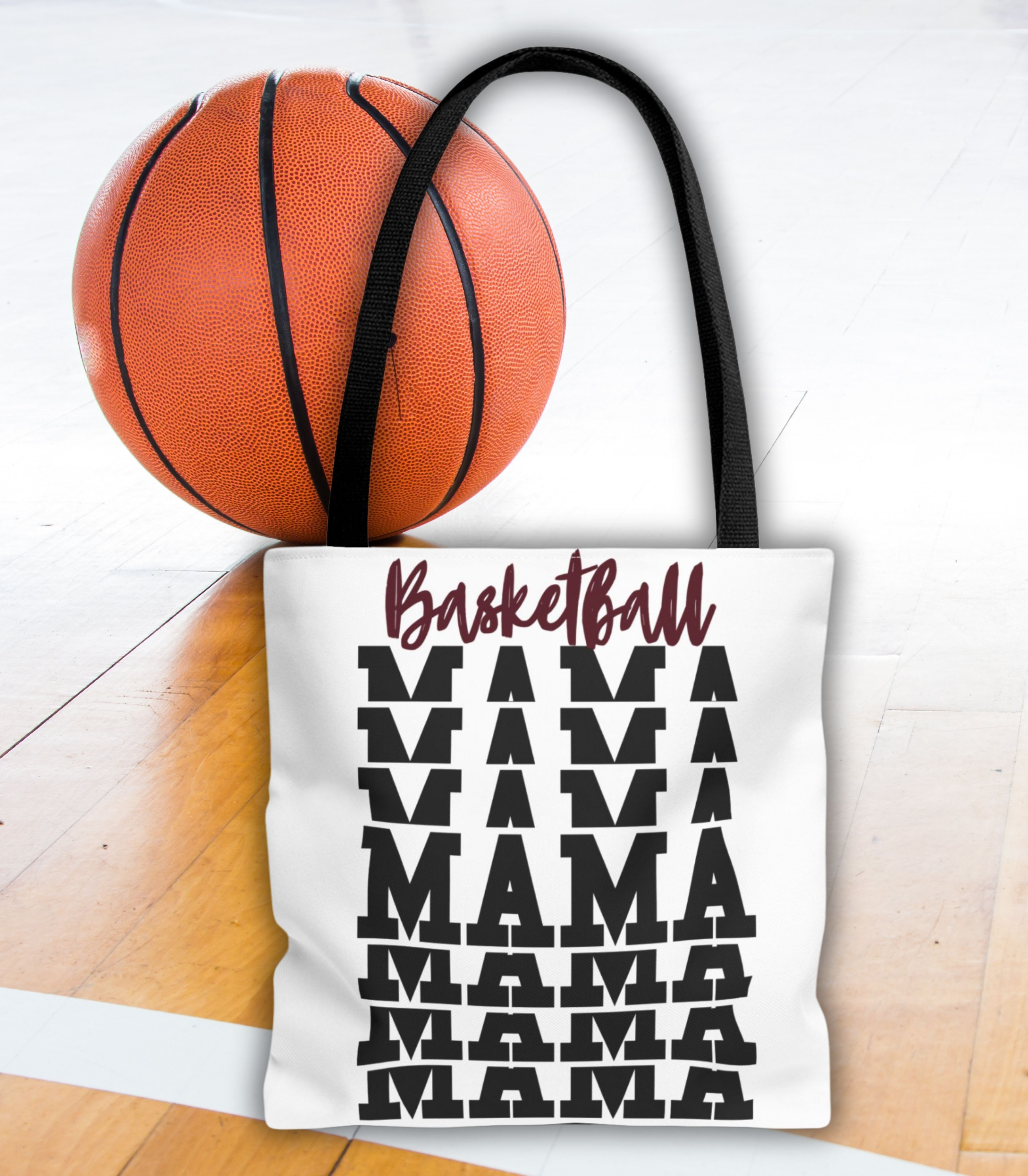 Basketball Mama Tote Bag – Stylish and Functional for Active Moms product thumbnail image