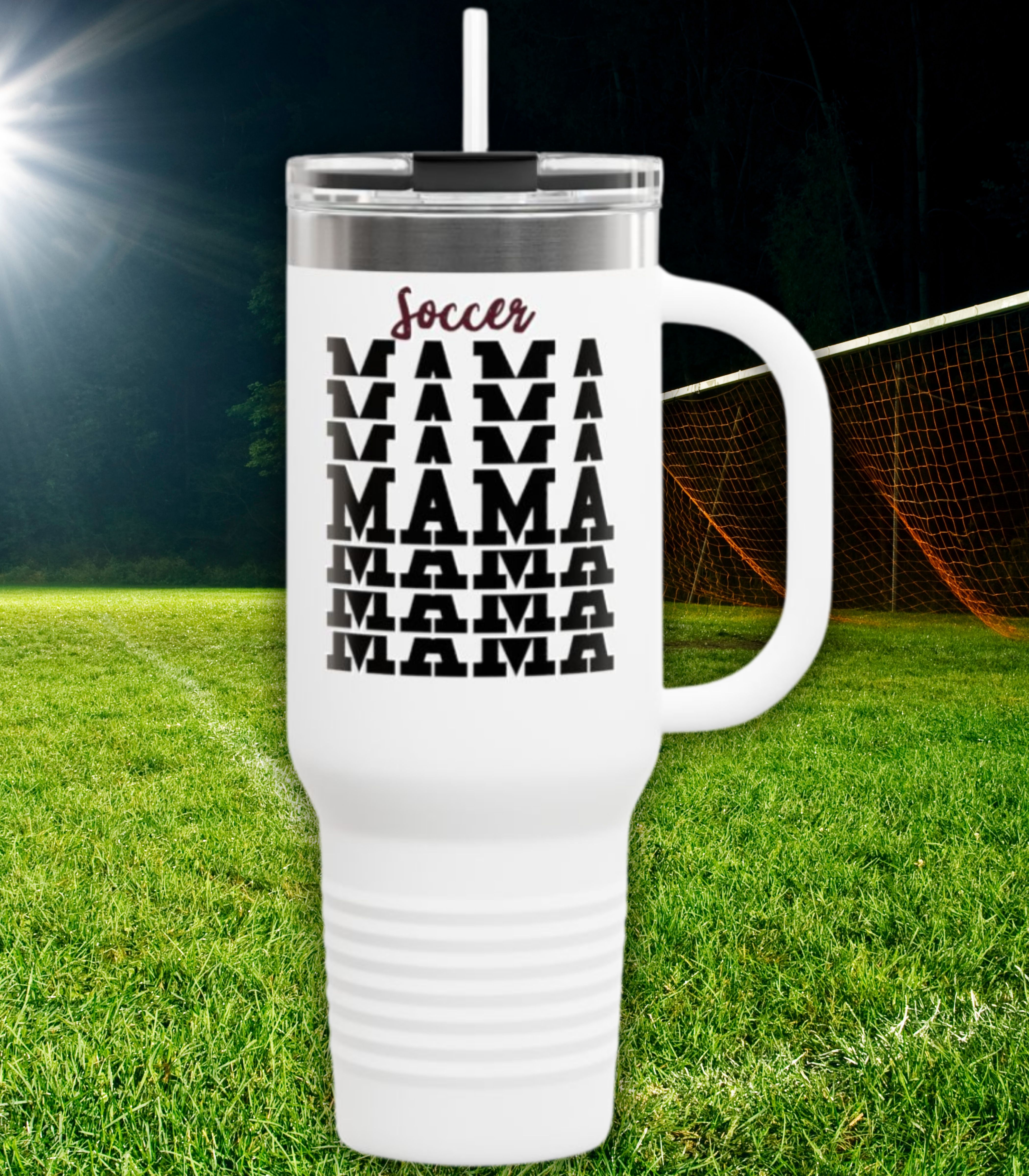 Soccer Mama Insulated Travel Mug - 40oz Ceramic Coffee Cup