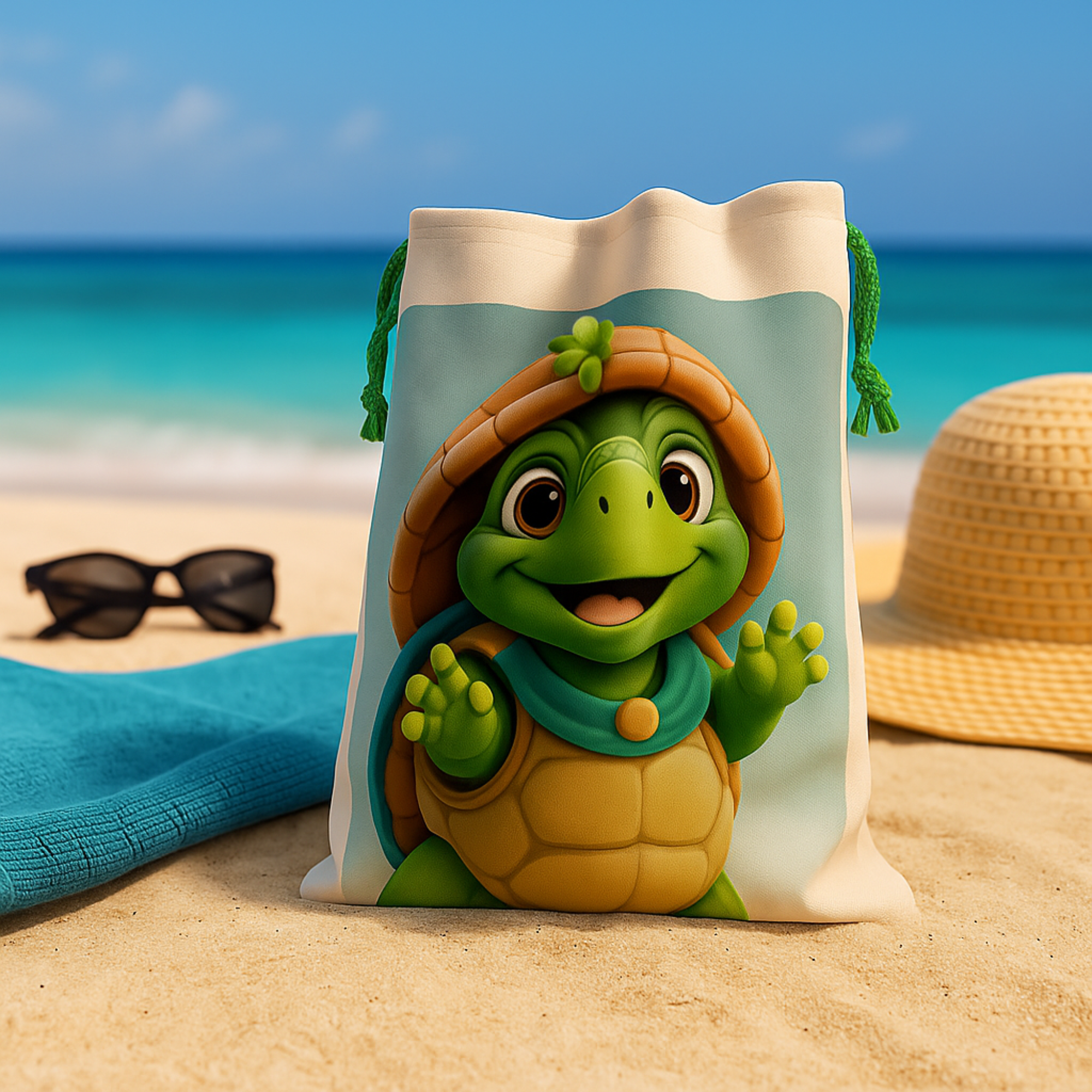 Toddler Turtle Drawstring Gift Bag Beach Theme Kids Bag Cute Reusable Party Favor Sack Summer Animal Gift Bag for Children product thumbnail image Toddler Turtle Drawstring Gift Bag Beach Theme Kids Bag Cute Reusable Party Favor Sack Summer Animal Gift Bag for Children product thumbnail image