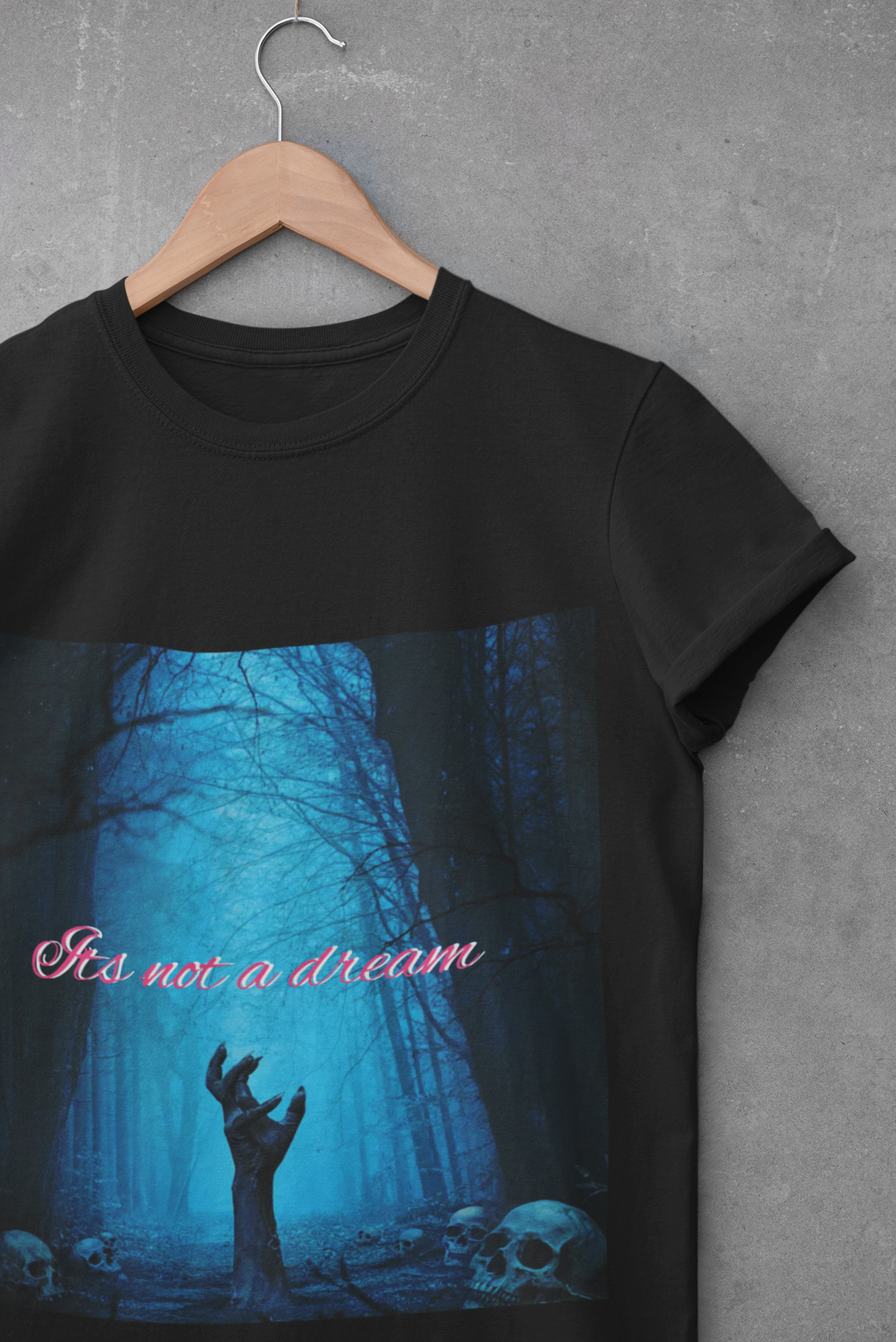 Spooky Forest Graphic Tee - It's Not a Dream, Goth Shirt, Unisex Halloween Apparel, Edgy Fashion, Unique Gift Idea product thumbnail image Spooky Forest Graphic Tee - It's Not a Dream, Goth Shirt, Unisex Halloween Apparel, Edgy Fashion, Unique Gift Idea product thumbnail image