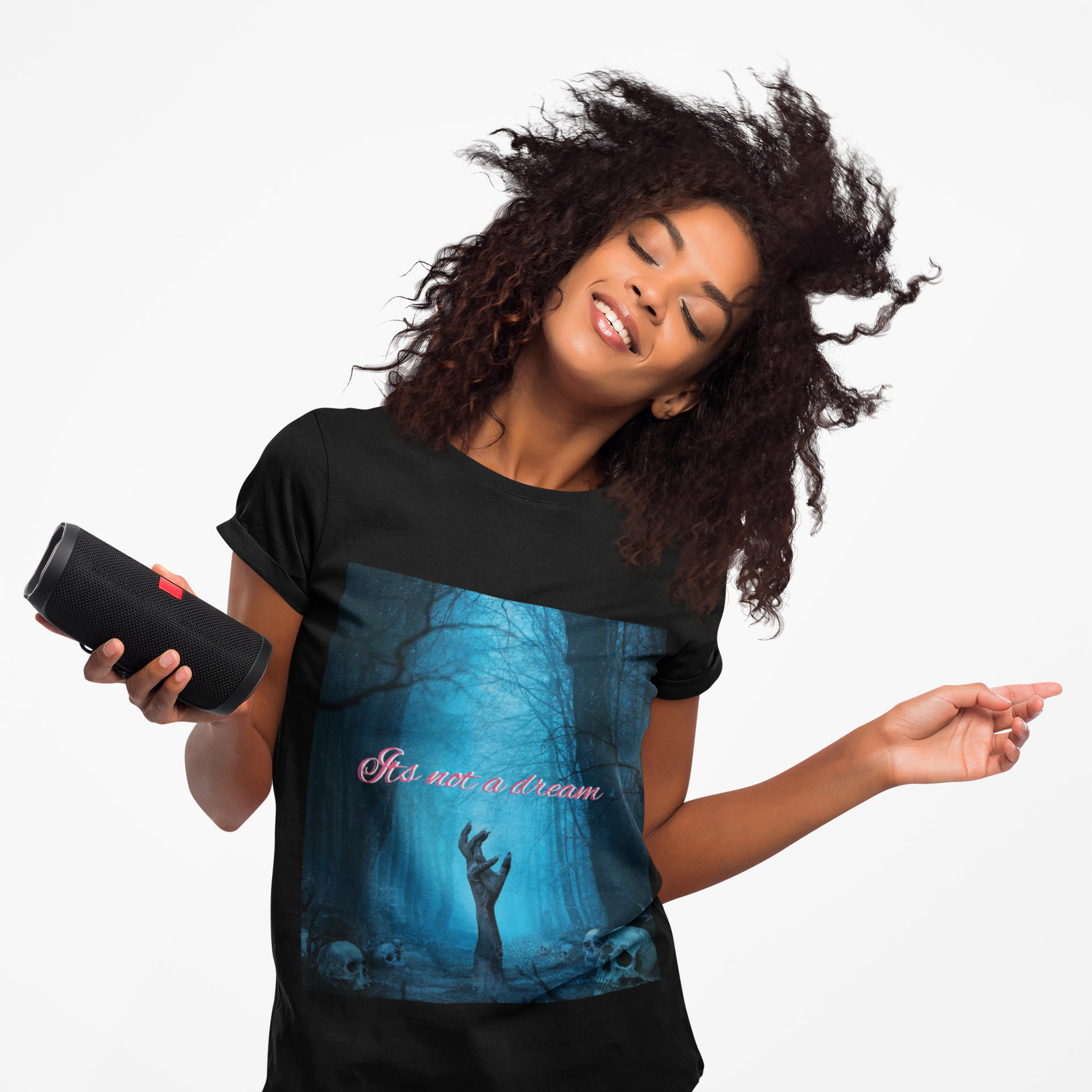 Spooky Forest Graphic Tee - It's Not a Dream, Goth Shirt, Unisex Halloween Apparel, Edgy Fashion, Unique Gift Idea product thumbnail image Spooky Forest Graphic Tee - It's Not a Dream, Goth Shirt, Unisex Halloween Apparel, Edgy Fashion, Unique Gift Idea product thumbnail image