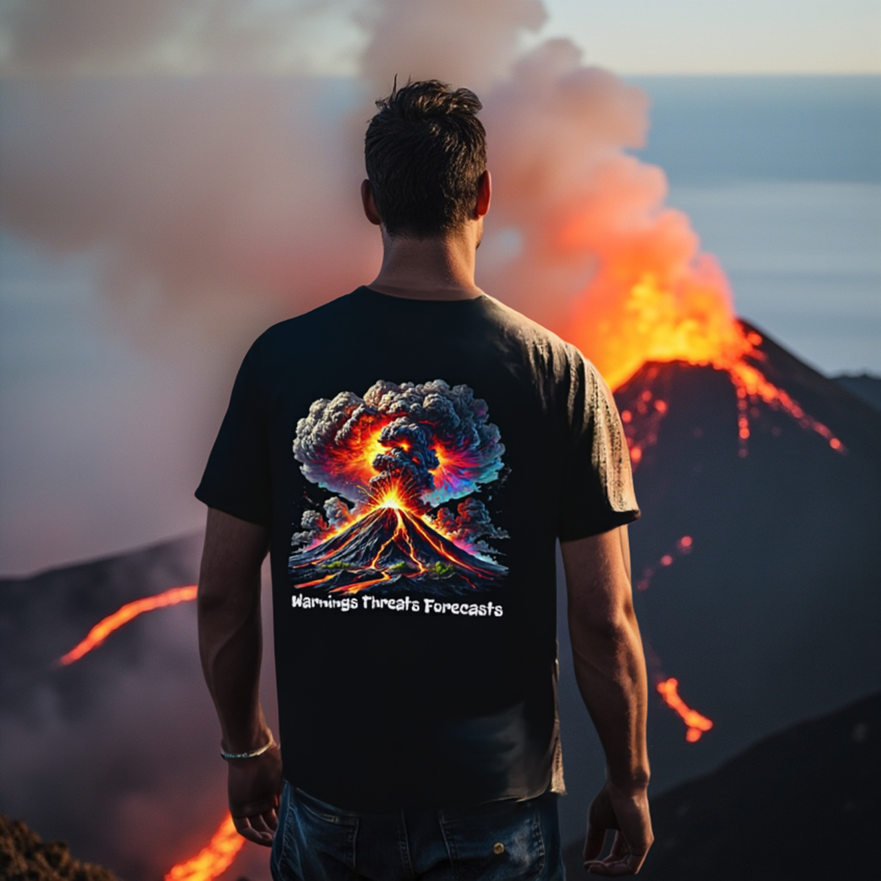 Volcano Unisex Vintage Graphic Tee by Gildan "When you just need to let off steam" product thumbnail image