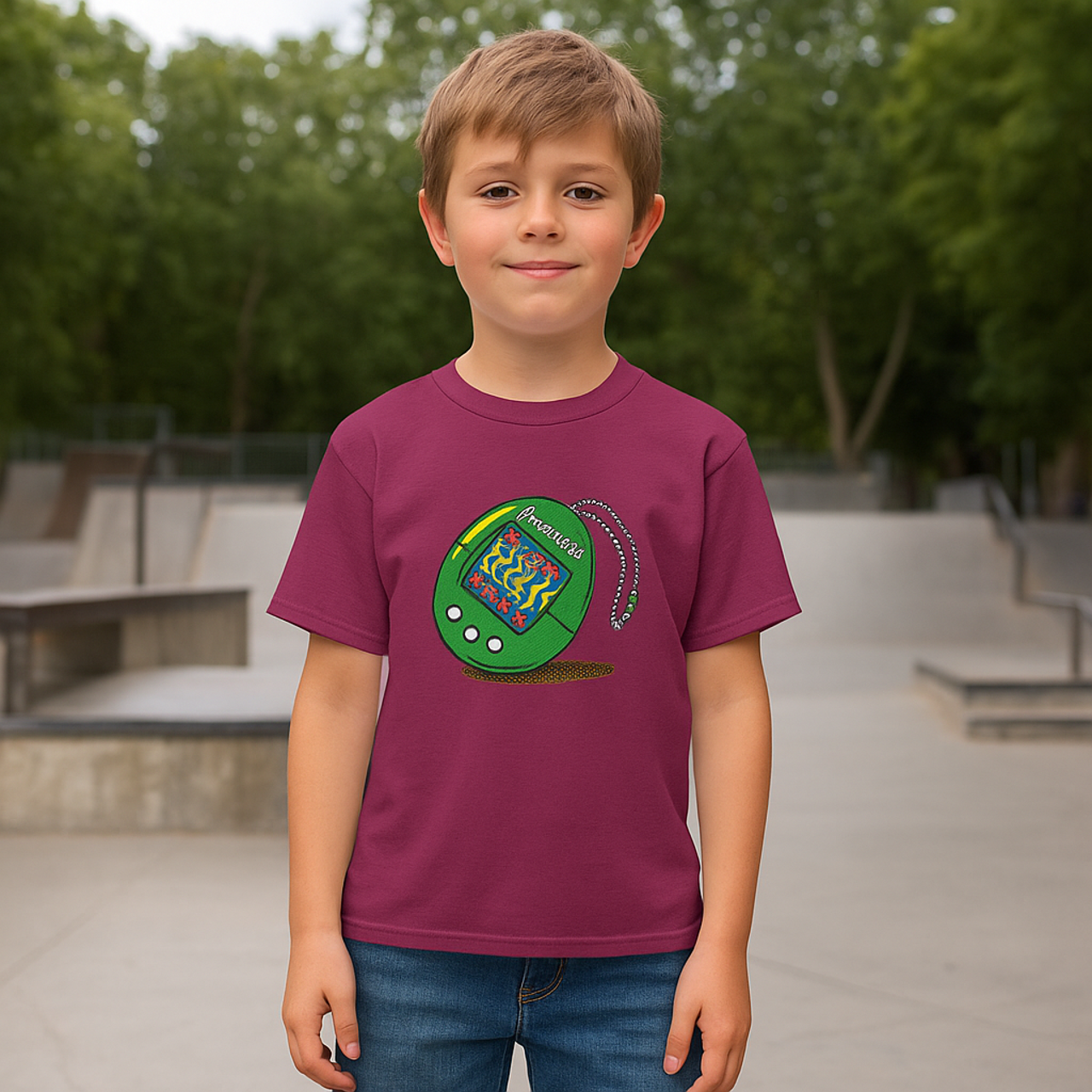 Retro Tamagotchi Unisex Tee, Nostalgic Video Game Shirt, Gamer Gift, 90s Style T-Shirt, Retro Fashion Tee, Fun Casual Wear product thumbnail image