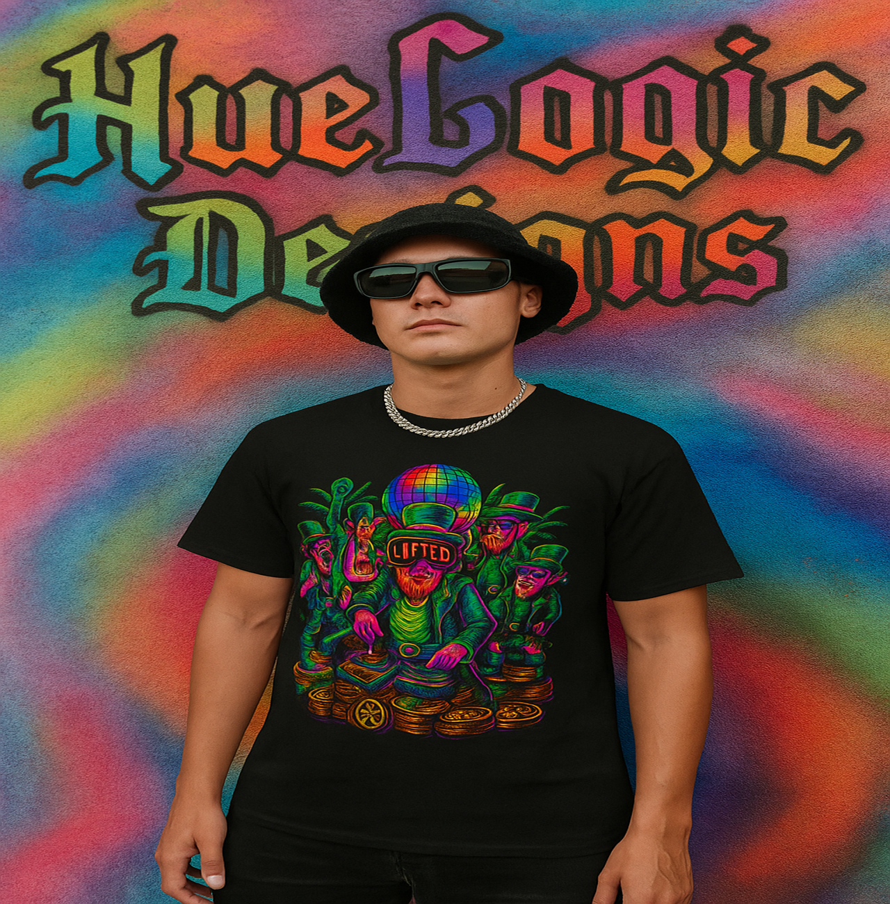 Custom Rave Graphic T‑Shirt Unisex 2025 EDM Festival Neon Streetwear Tee