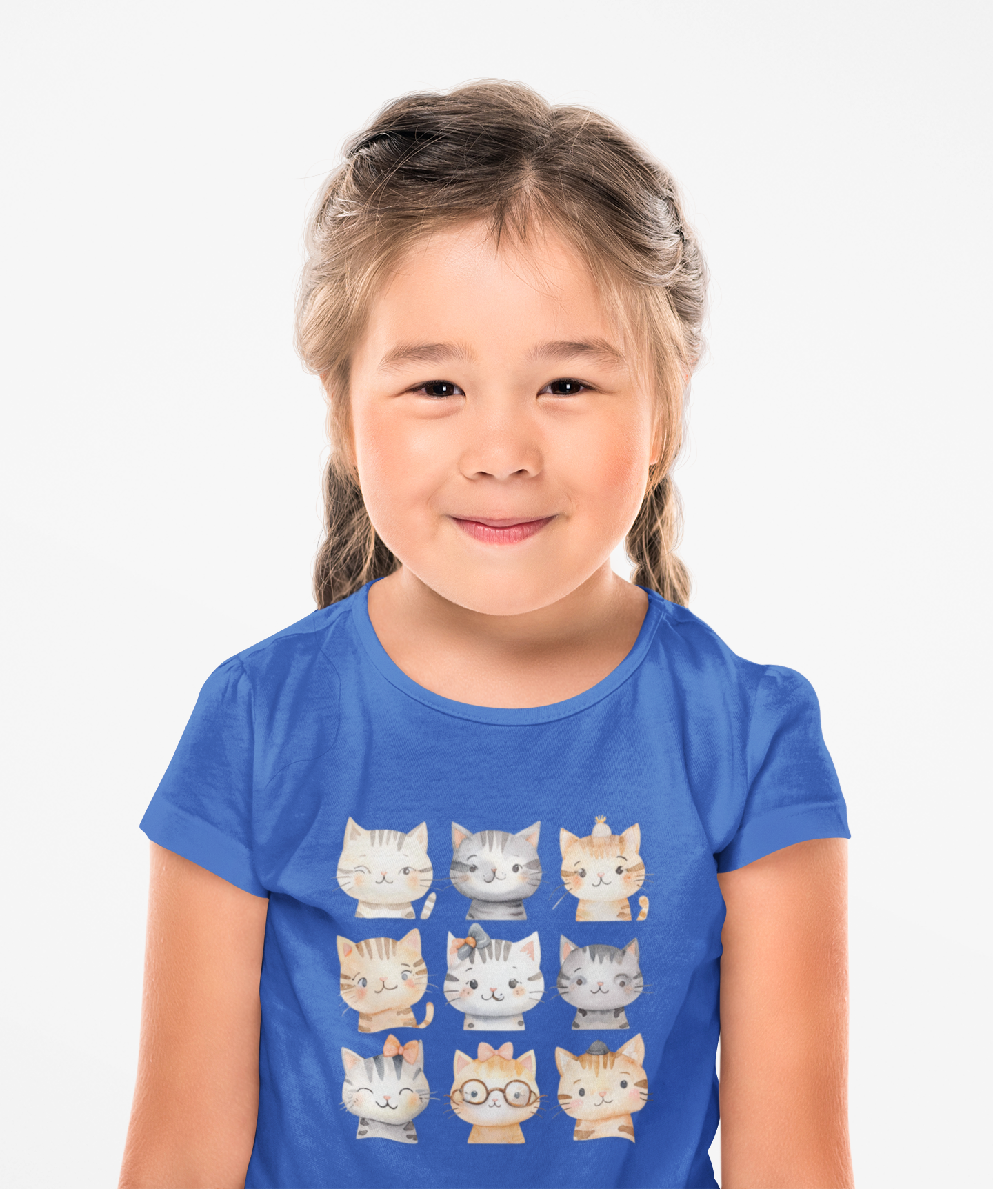 Adorable Cat Faces Toddler Tee, Cute Cat T-Shirt, Animal Lover Gift, Kids Playwear, Birthday Outfit, Everyday Wear