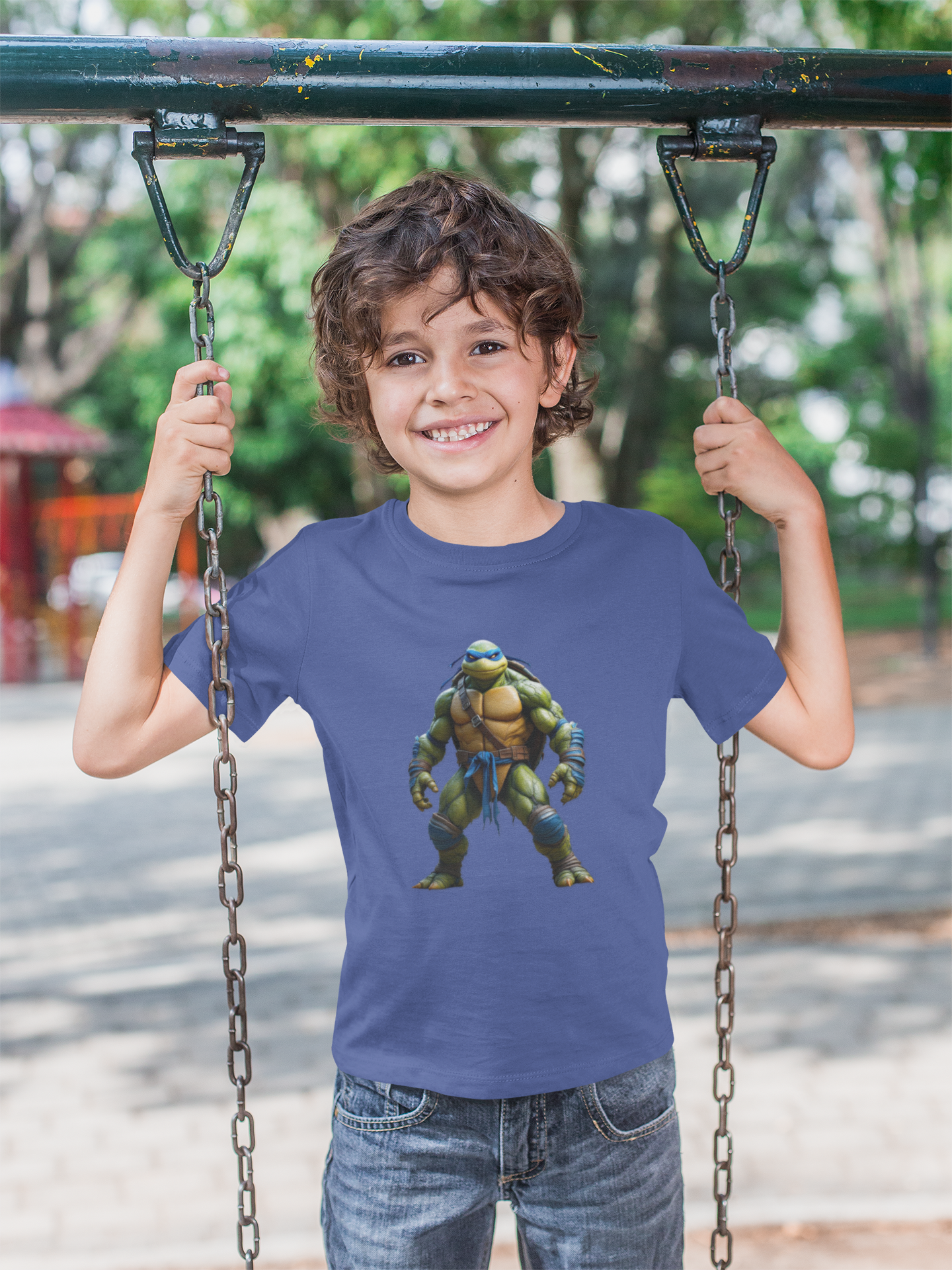 Unisex Teenage Mutant Ninja Turtles Youth Tee, Cartoon Character Shirt, Kids Birthday Gift, Summer Wear, Fun Graphic T-Shirt product thumbnail image