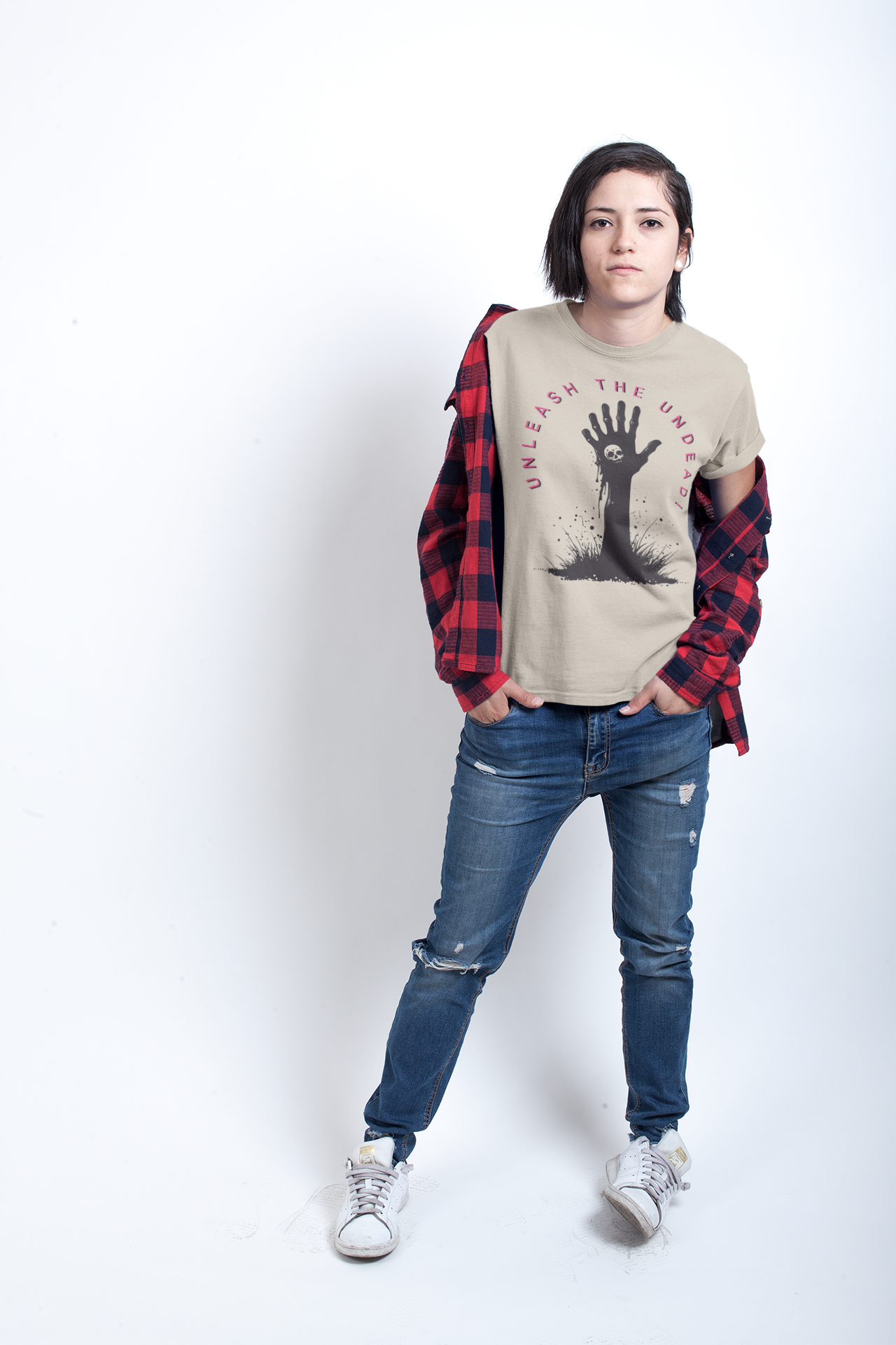 Unleash the Undead T-Shirt | Halloween Apparel, Graphic Tee, Spooky Shirt, Unisex Tee, Ghoulish Fashion product thumbnail image