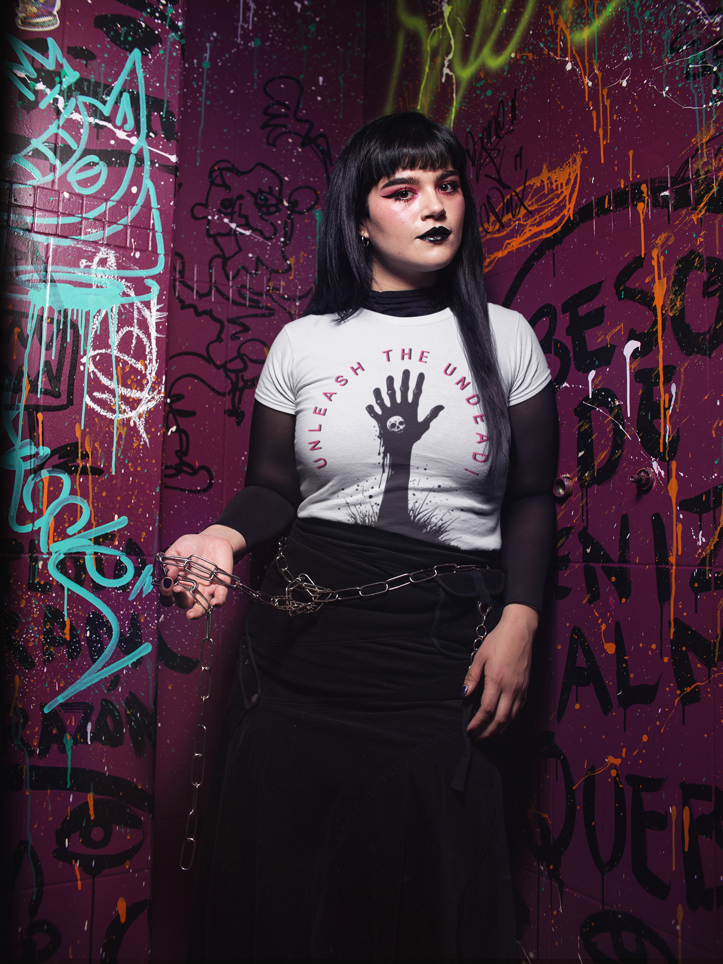 Unleash the Undead T-Shirt | Halloween Apparel, Graphic Tee, Spooky Shirt, Unisex Tee, Ghoulish Fashion product thumbnail image Unleash the Undead T-Shirt | Halloween Apparel, Graphic Tee, Spooky Shirt, Unisex Tee, Ghoulish Fashion product thumbnail image
