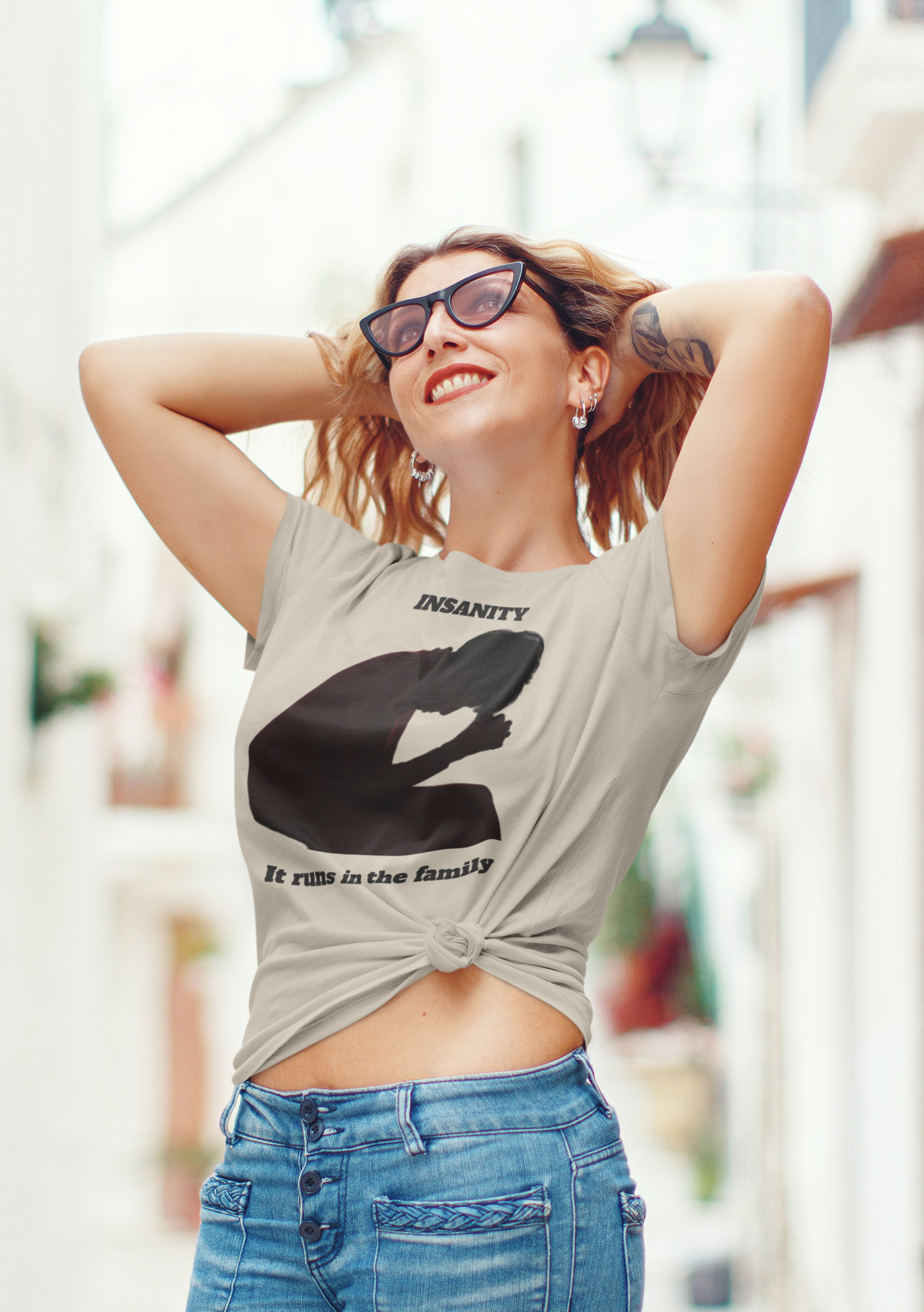 Funny Family Insanity T-Shirt, Casual Tee for Family Gatherings, Gift for Mental Health Awareness, Quirky Humor Shirt product thumbnail image Funny Family Insanity T-Shirt, Casual Tee for Family Gatherings, Gift for Mental Health Awareness, Quirky Humor Shirt product thumbnail image