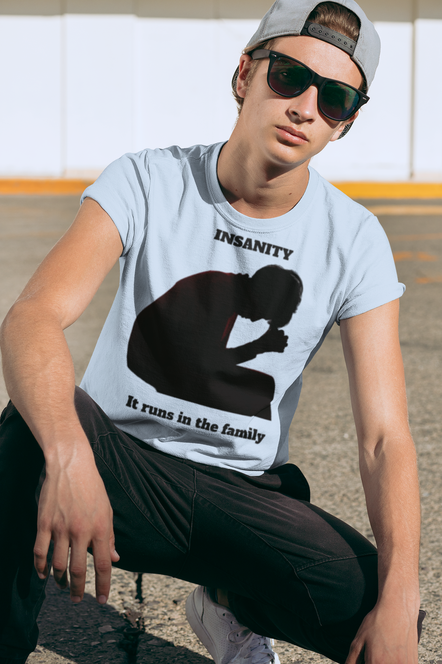 Funny Family Insanity T-Shirt, Casual Tee for Family Gatherings, Gift for Mental Health Awareness, Quirky Humor Shirt product thumbnail image Funny Family Insanity T-Shirt, Casual Tee for Family Gatherings, Gift for Mental Health Awareness, Quirky Humor Shirt product thumbnail image
