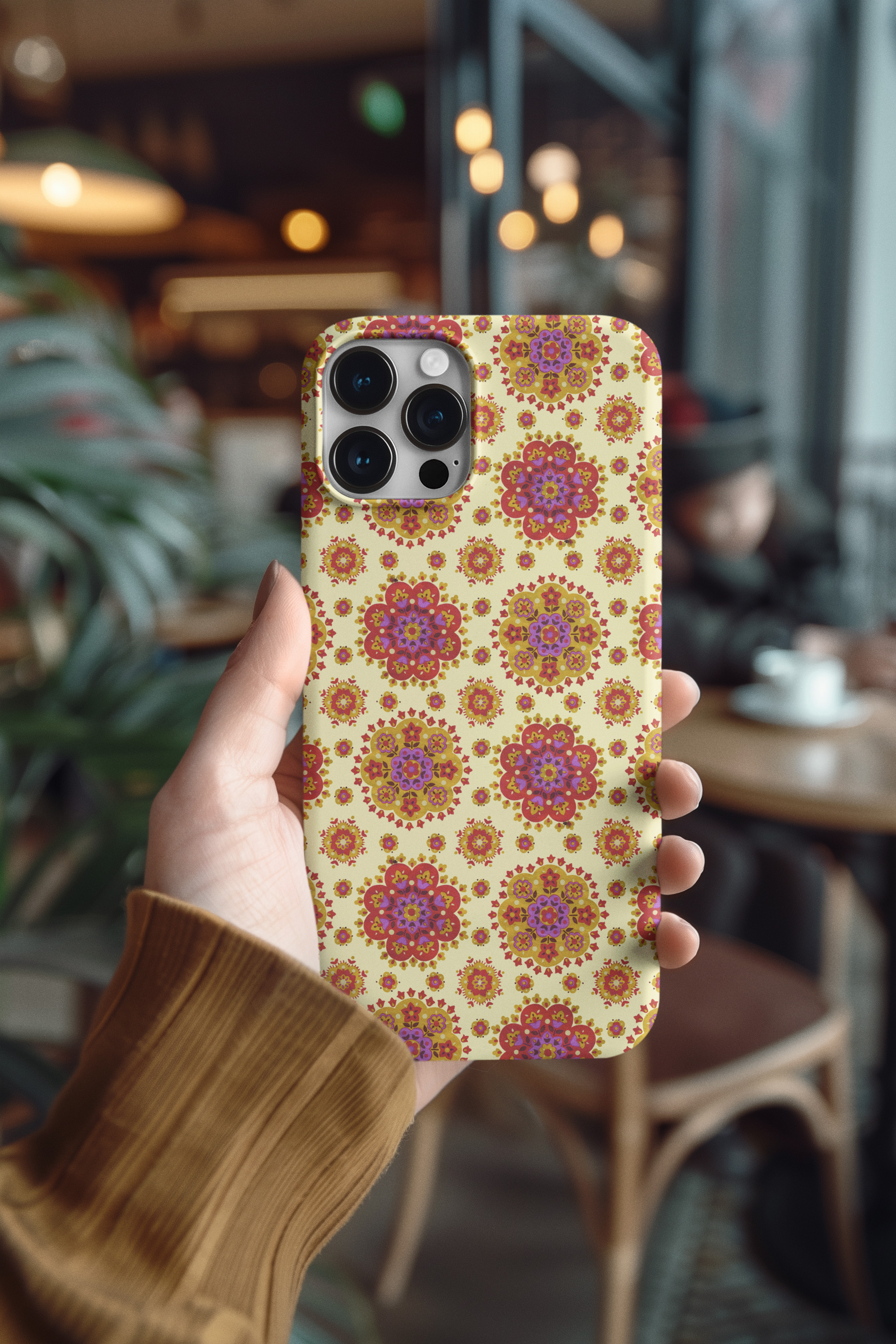 Boho Bloom – Festival Vibrant Mandala Tough Phone Case, Gift for Her, Boho Style, Trendy Accessory, Festival Vibes product thumbnail image