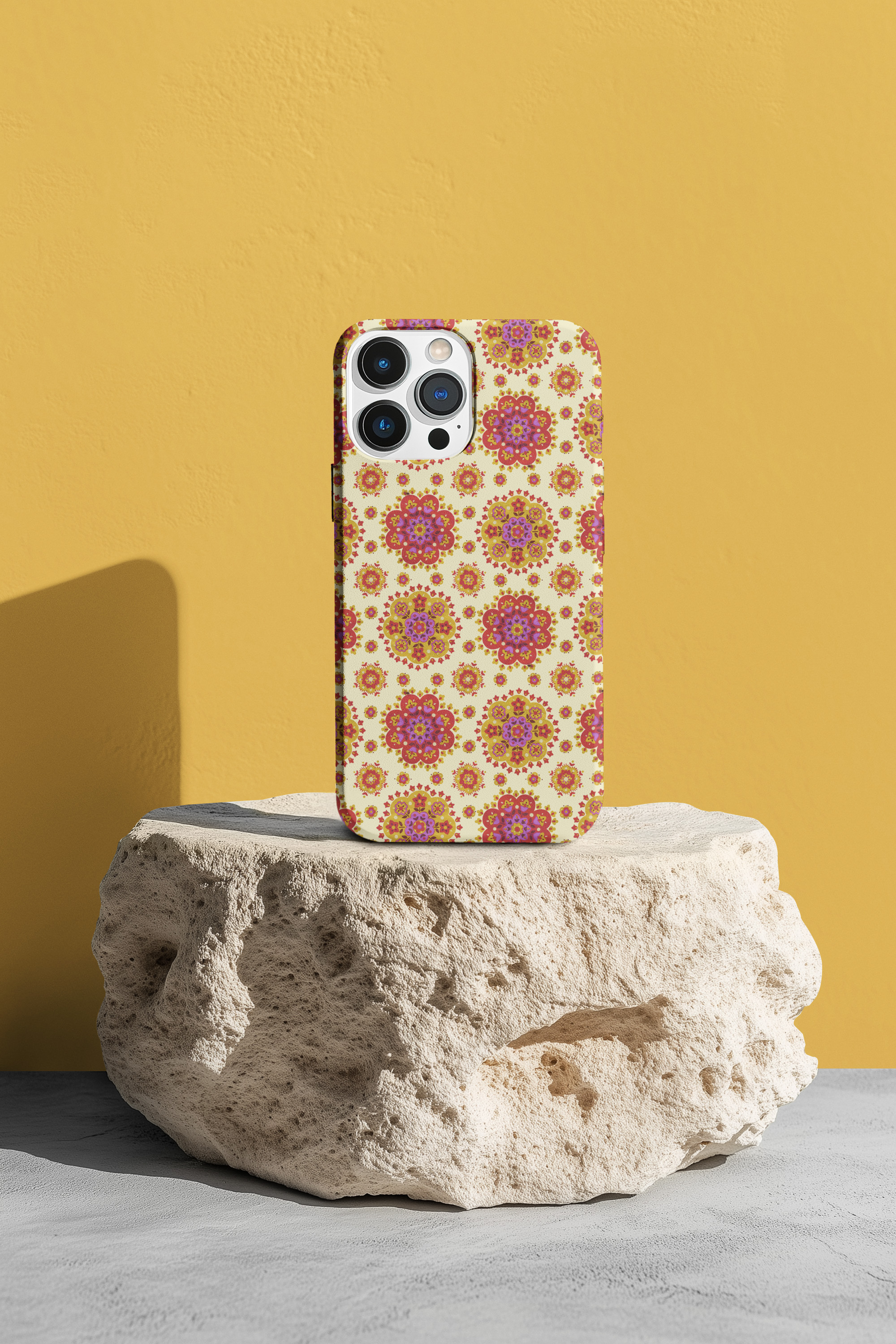 Boho Bloom – Festival Vibrant Mandala Tough Phone Case, Gift for Her, Boho Style, Trendy Accessory, Festival Vibes product thumbnail image