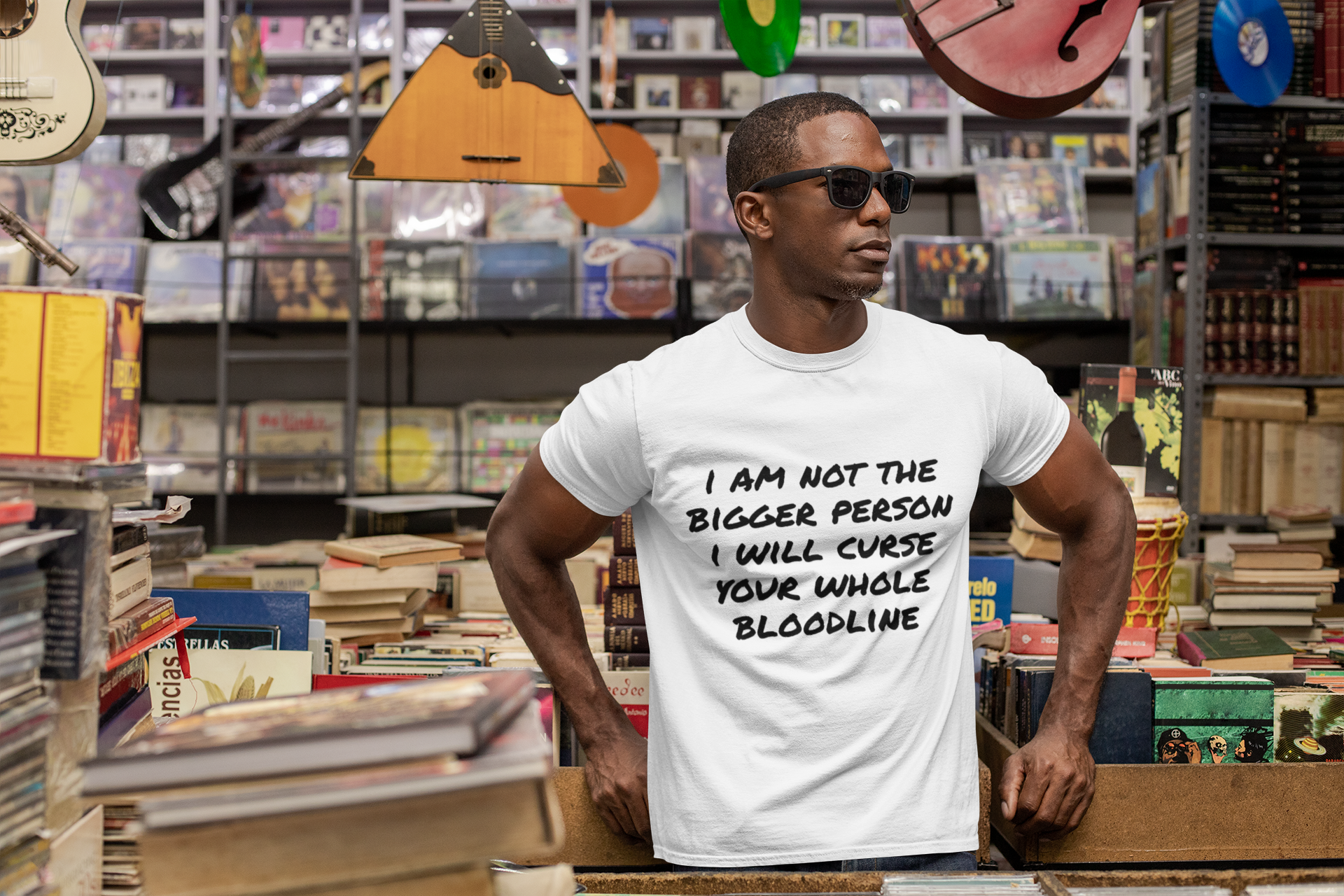 Cursed Bloodline Tee | Unisex Heavy Cotton t-shirt, Funny Quote Shirt, Casual Wear, Gift for Friends, Birthday Humor Tee