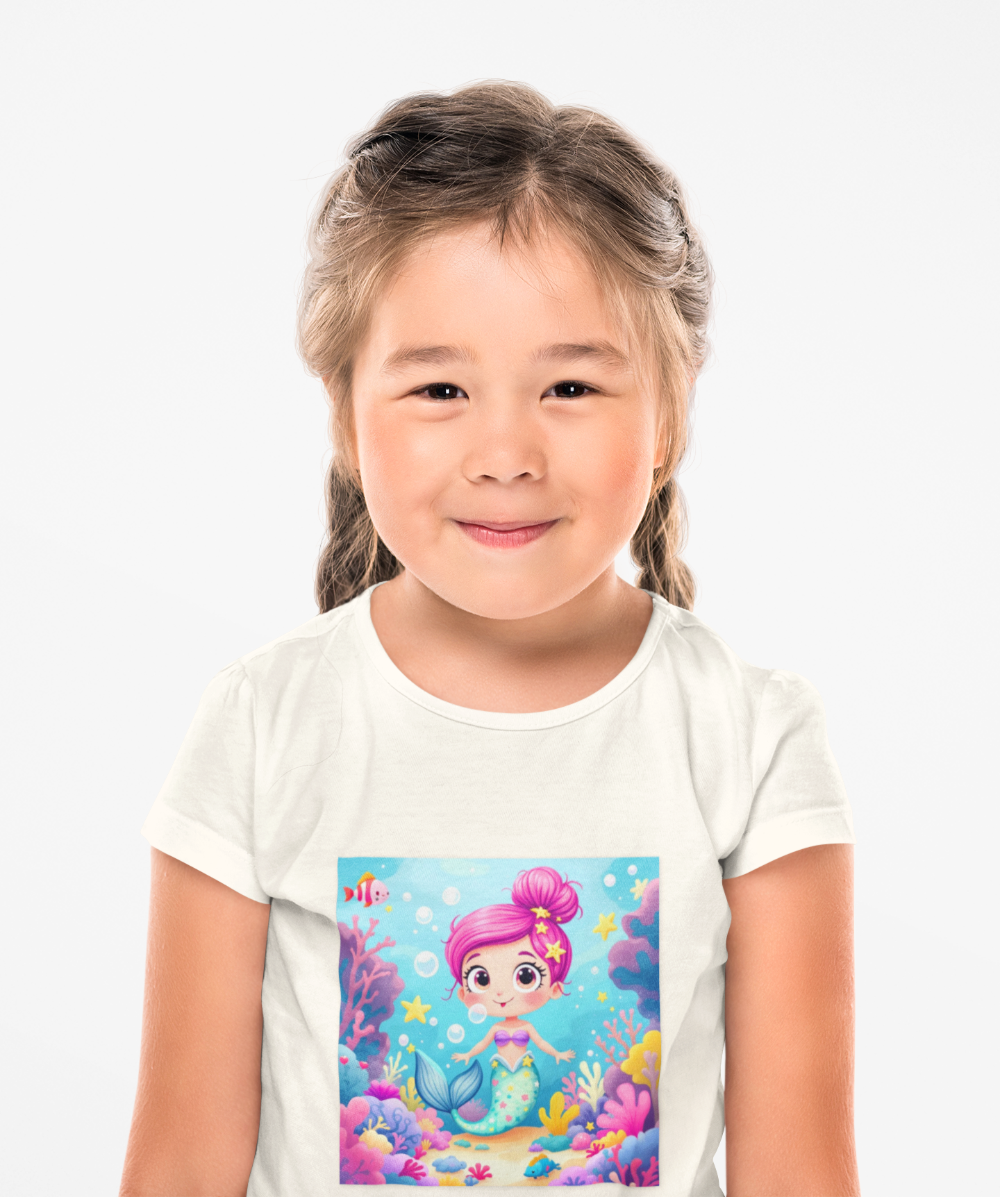 Mermaid Toddler Tee, Cute Short Sleeve Shirt for Girls, Ideal Birthday Gift, Childrens Party Outfit, Summer Wear
