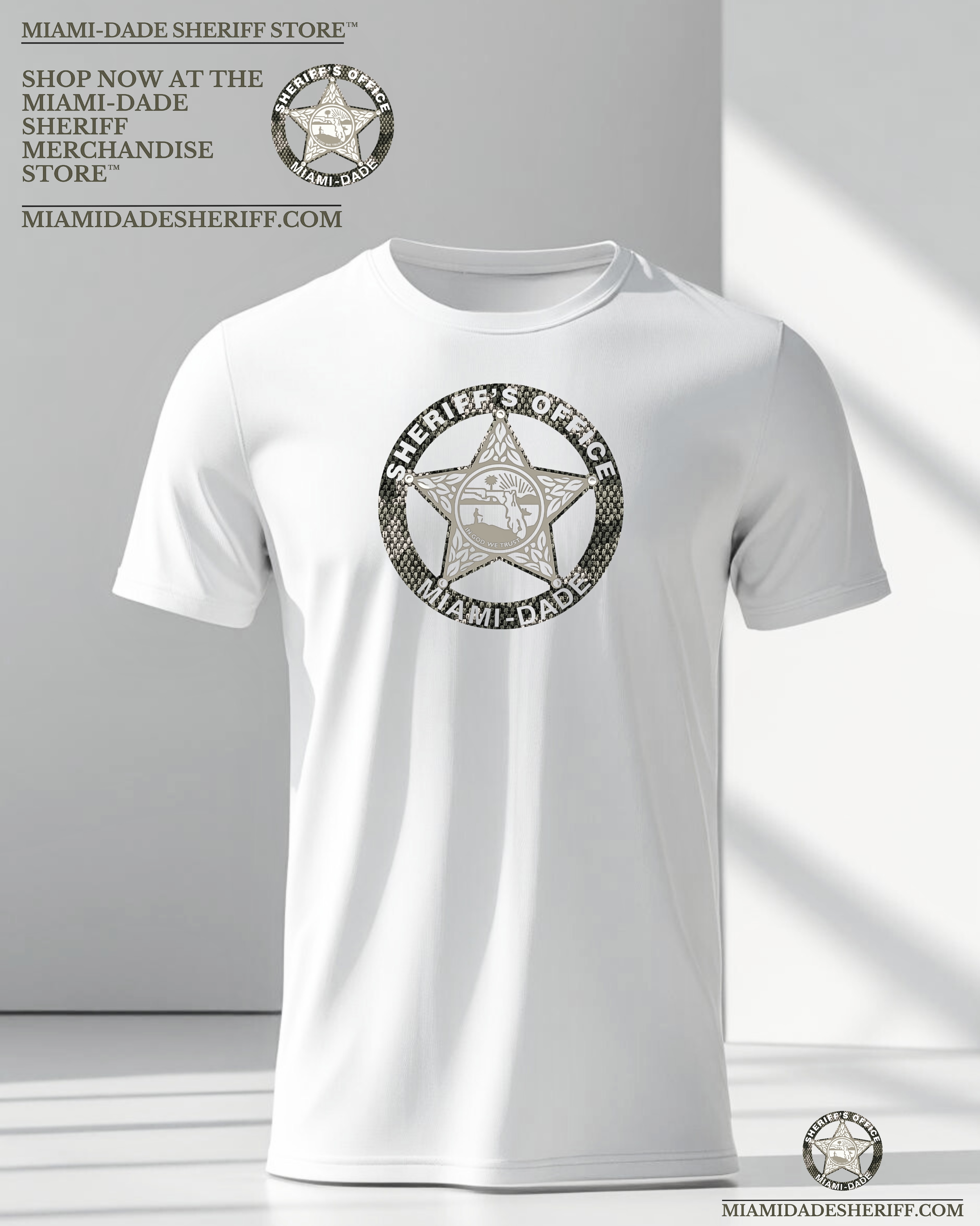 MIAMI DADE SHERIFF CAMO UNISEX SHIRT