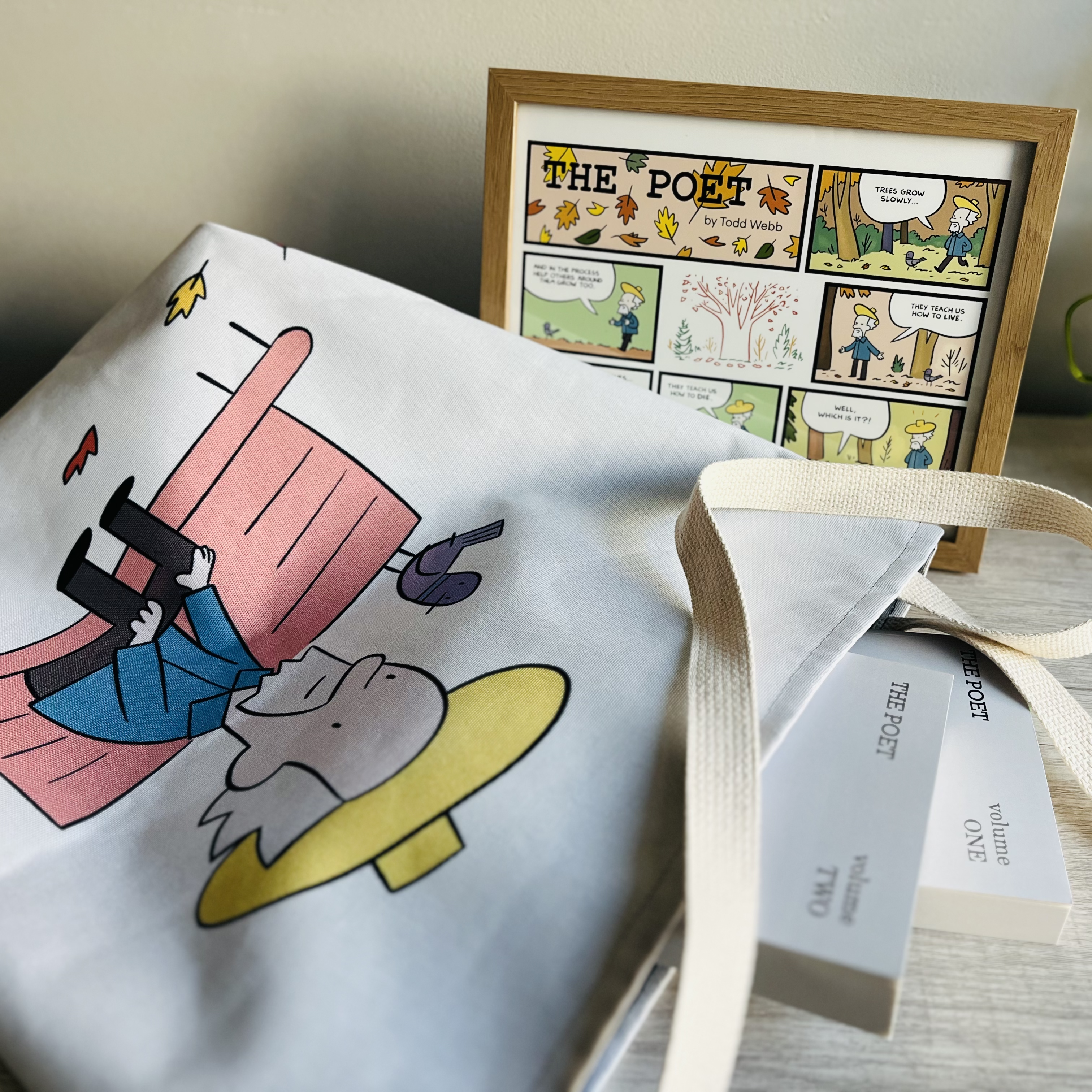 The Poet Tote Bag - Creative, Whimsical Design for Book Lovers product thumbnail image The Poet Tote Bag - Creative, Whimsical Design for Book Lovers product thumbnail image